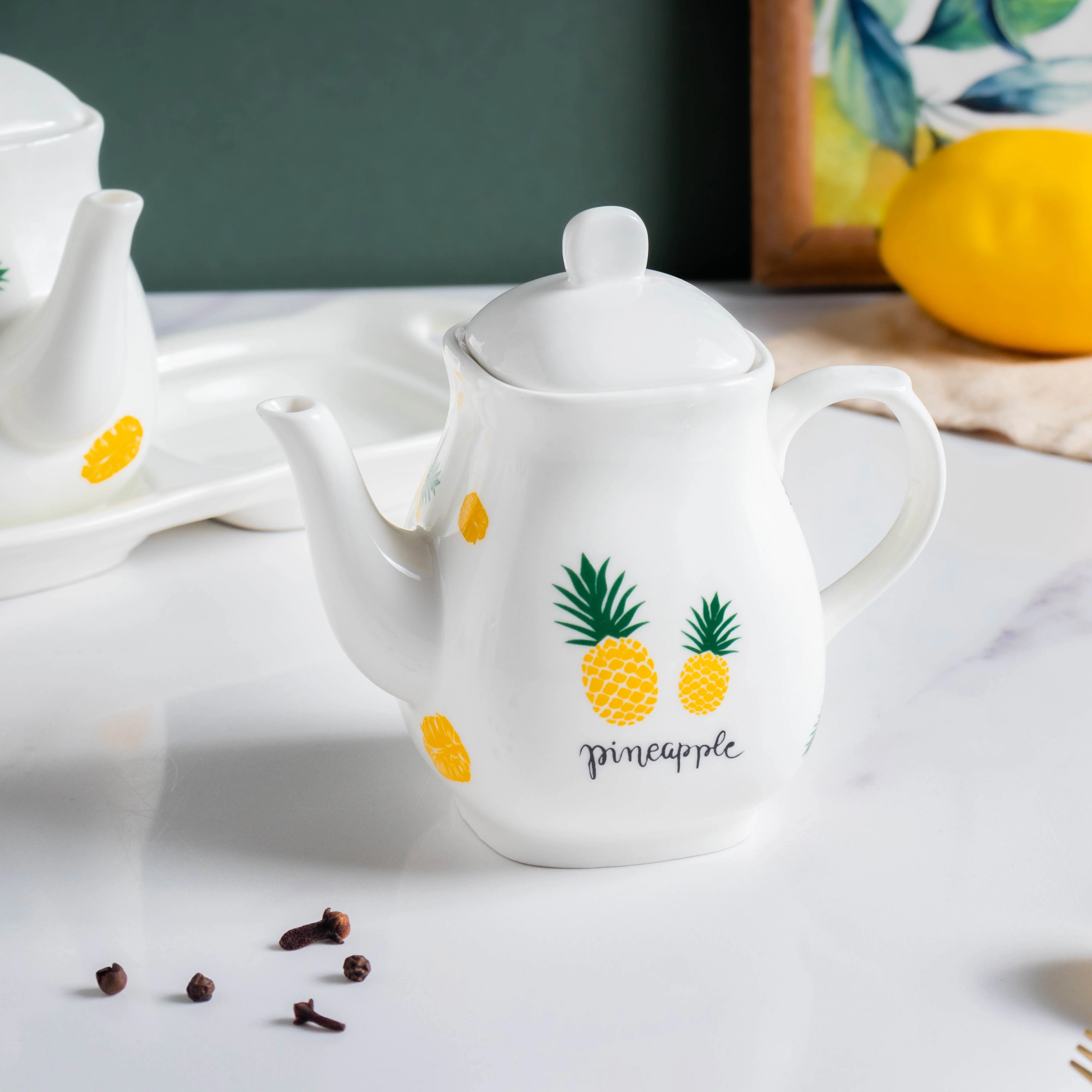 Pineapple Condiment Kettle Set Of 3 - Image 6