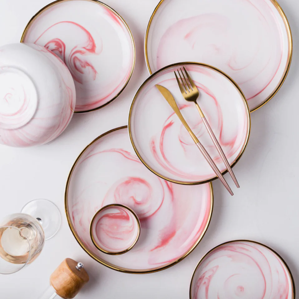 Pink Marble Plate - Image 3