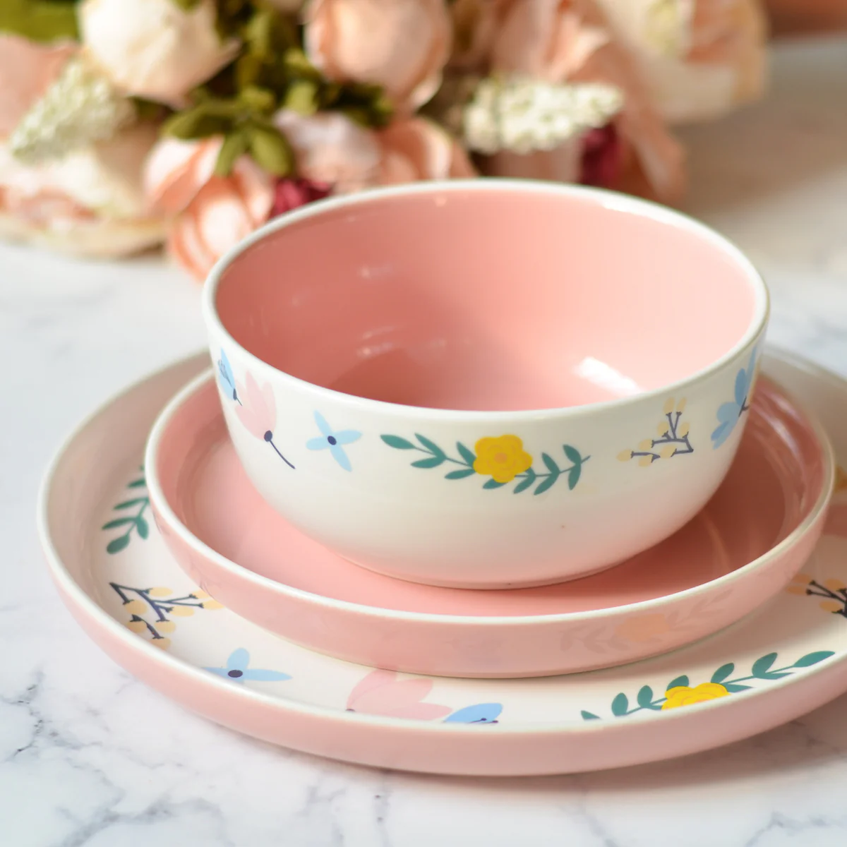 Pink Floral Plates - Image 10