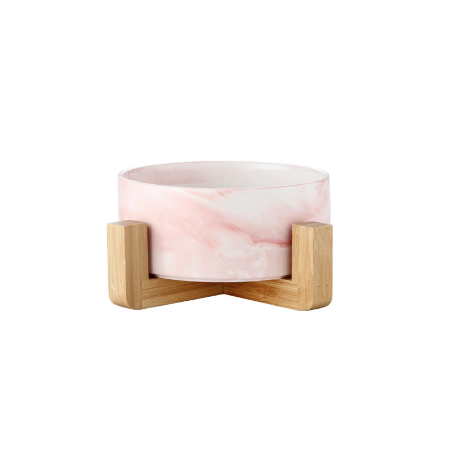 Pink Marble Bowl with Stand - Image 3