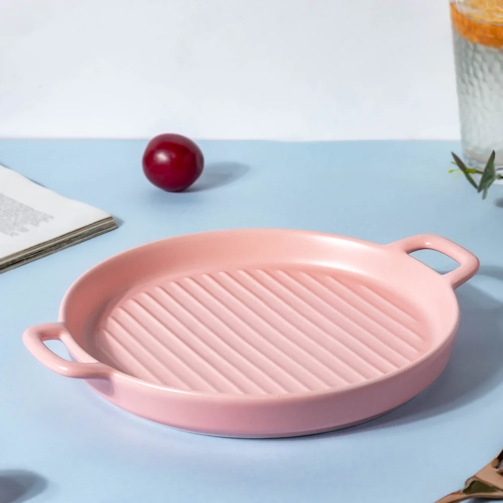 Pink Oven Plate Large - Image 4