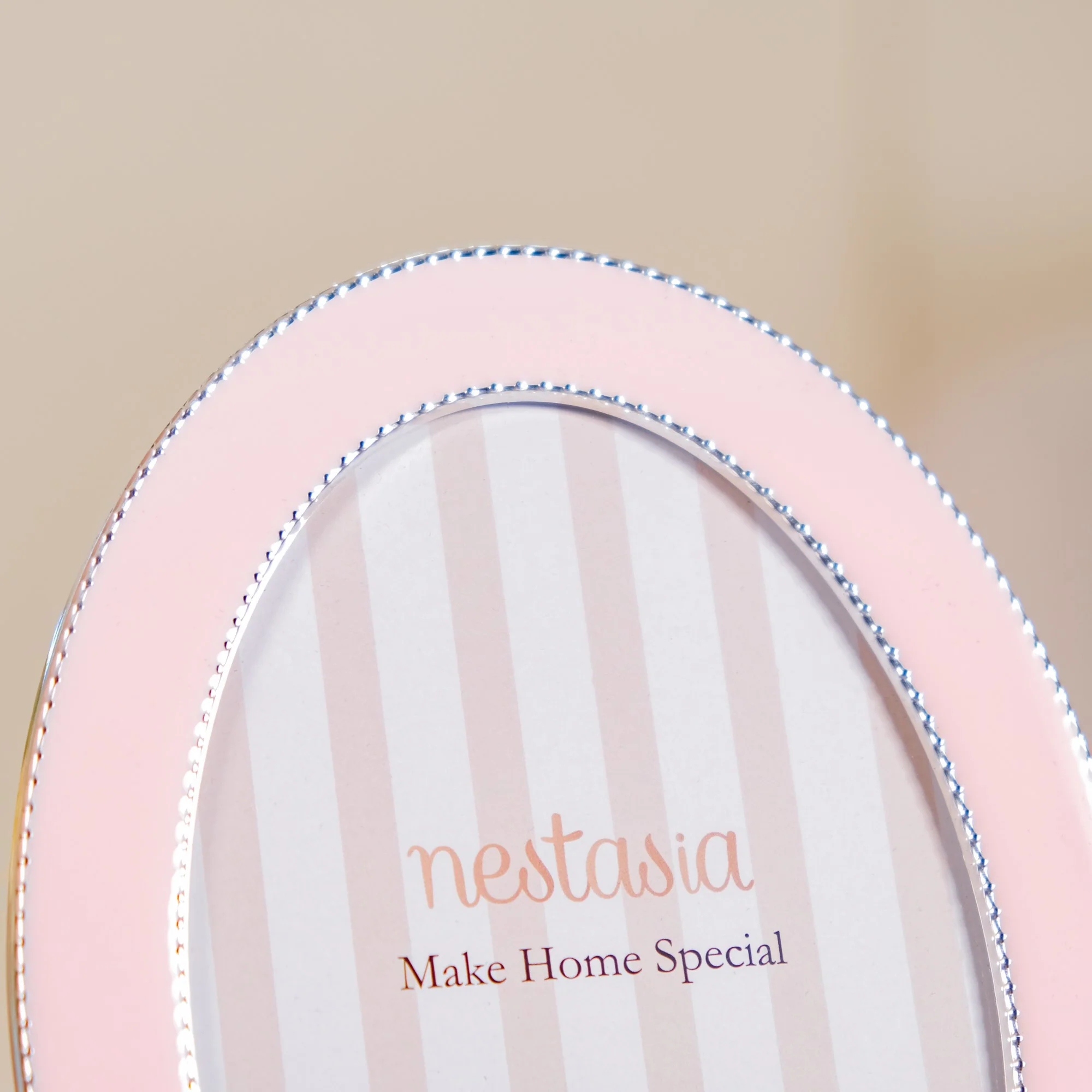 Pink Paradise Oval Photo Frame 7"x5" - Image 3