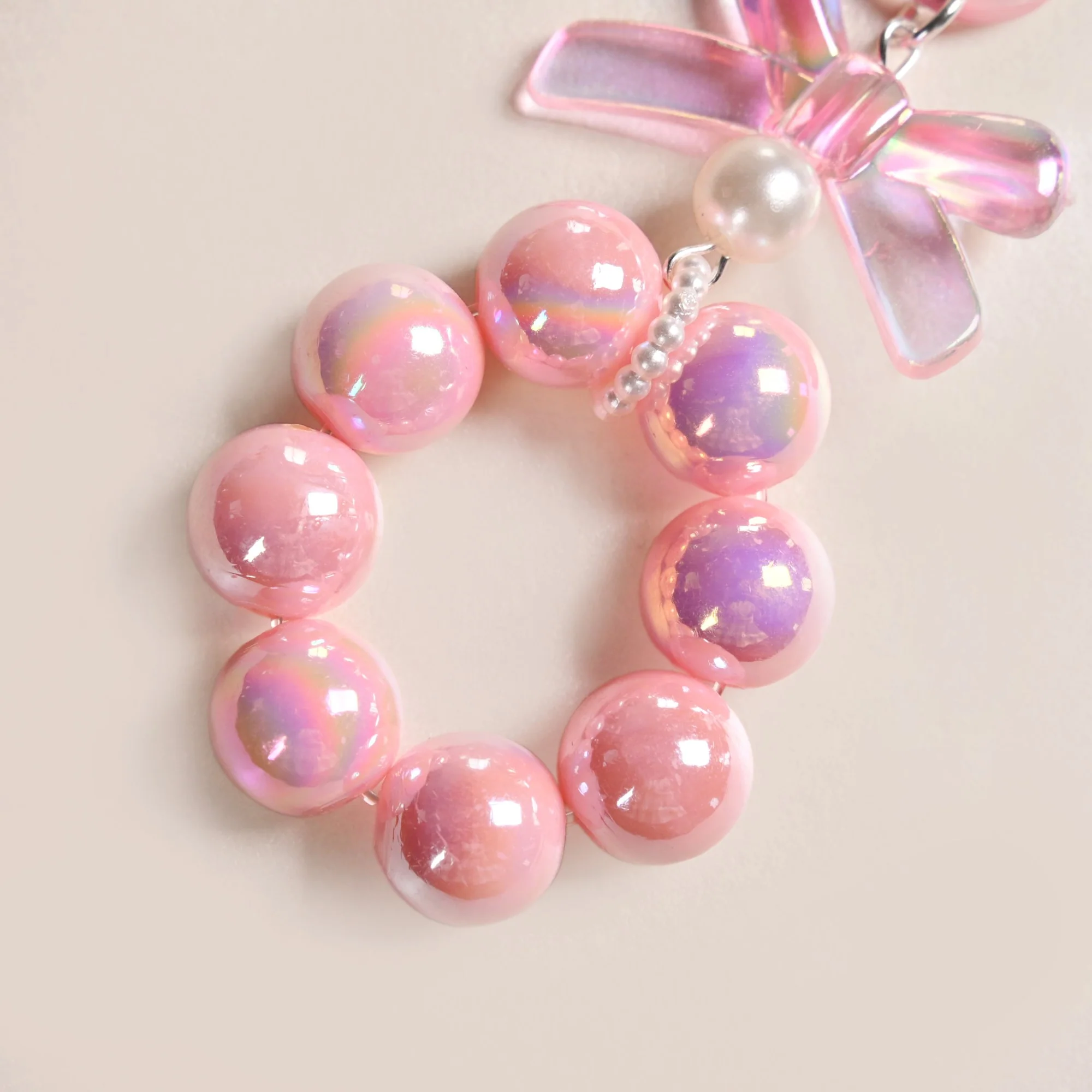 Pink Pop Glam Hoop Keyring - Image 6