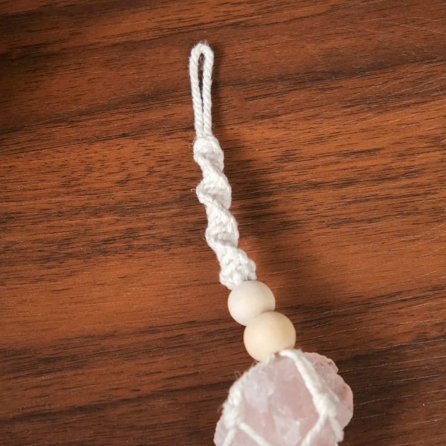 Pink Salt Macrame Wall Hanging Set Of 2 - Image 5