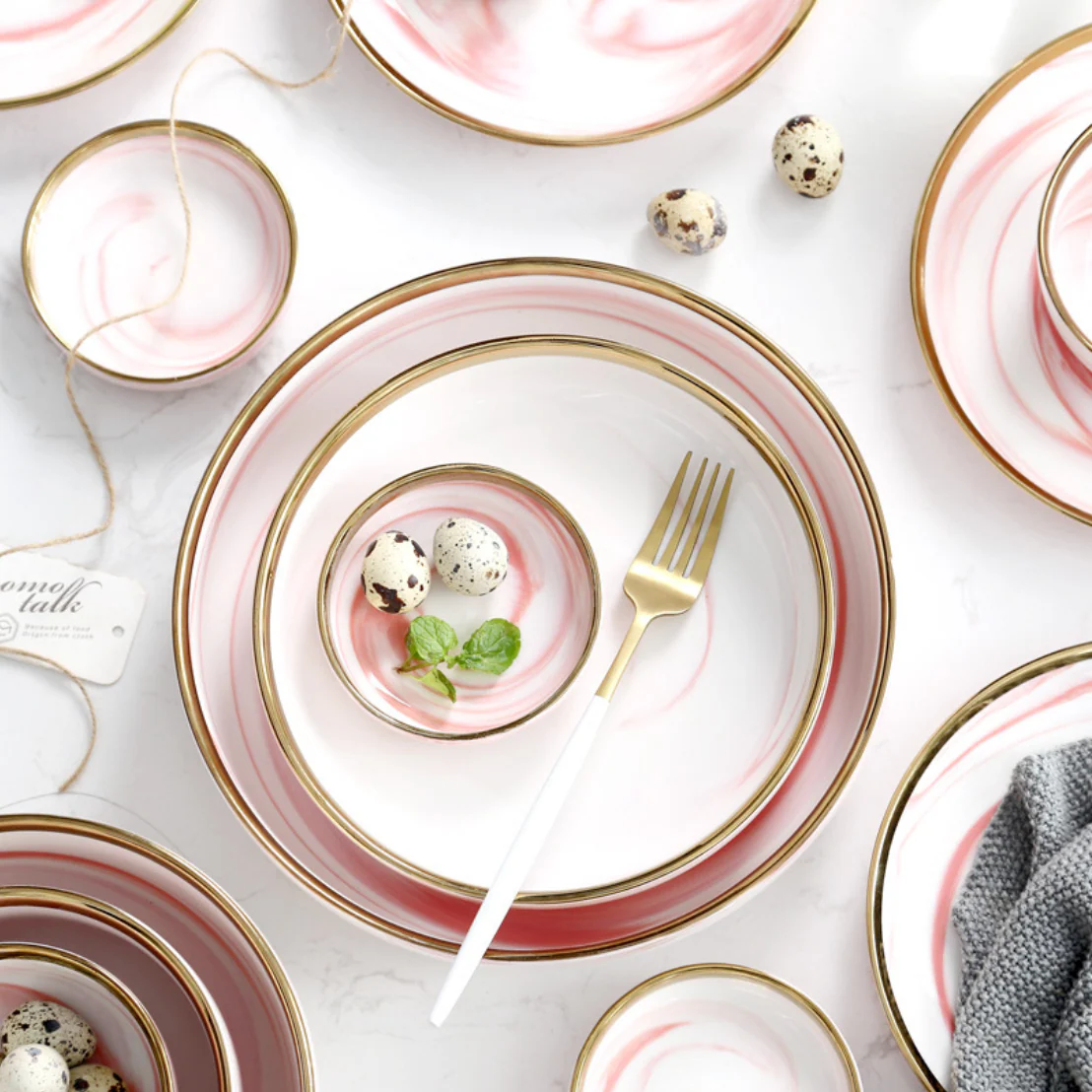Pink Marble Bowls - Image 7