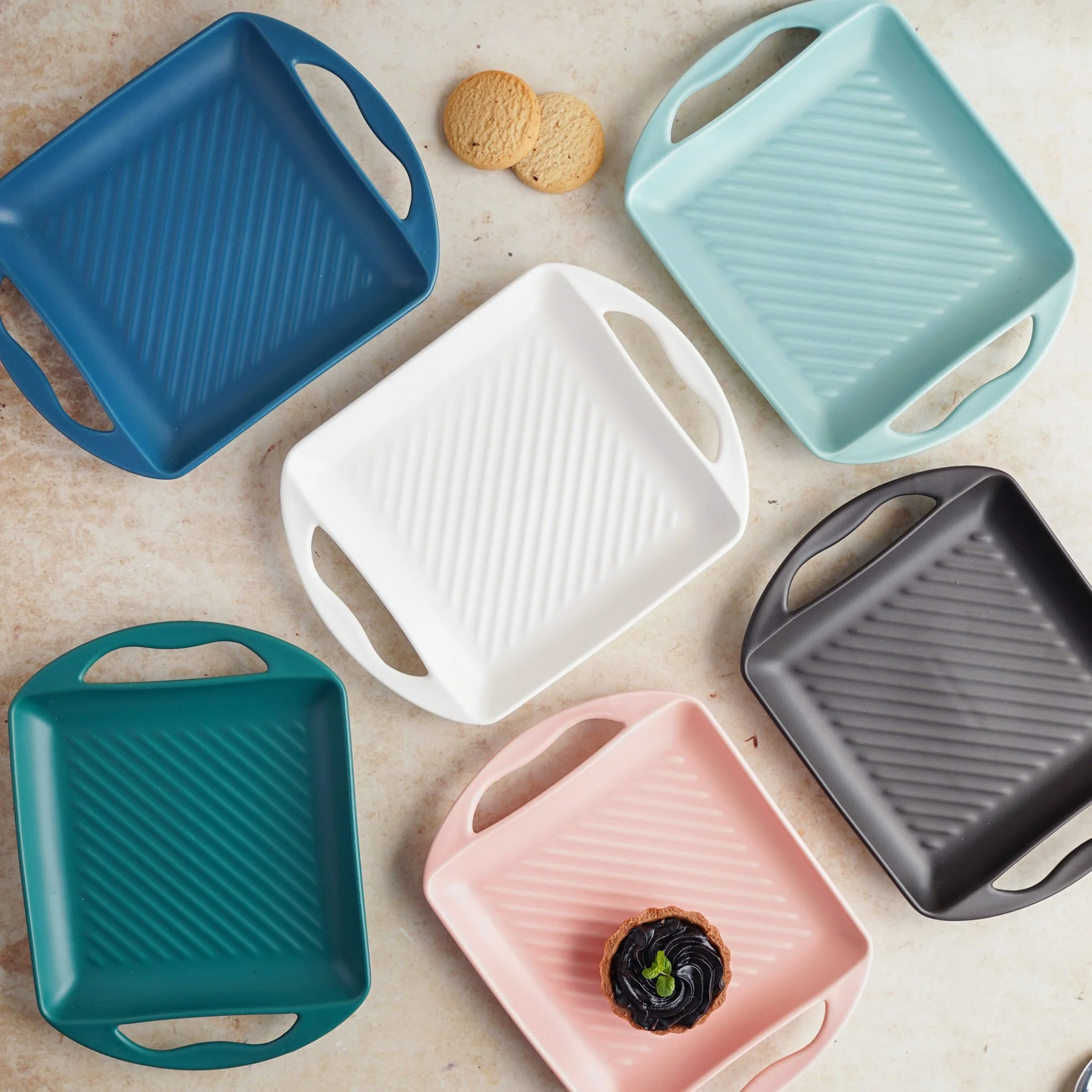 Pink Square Baking Tray Small - Image 8