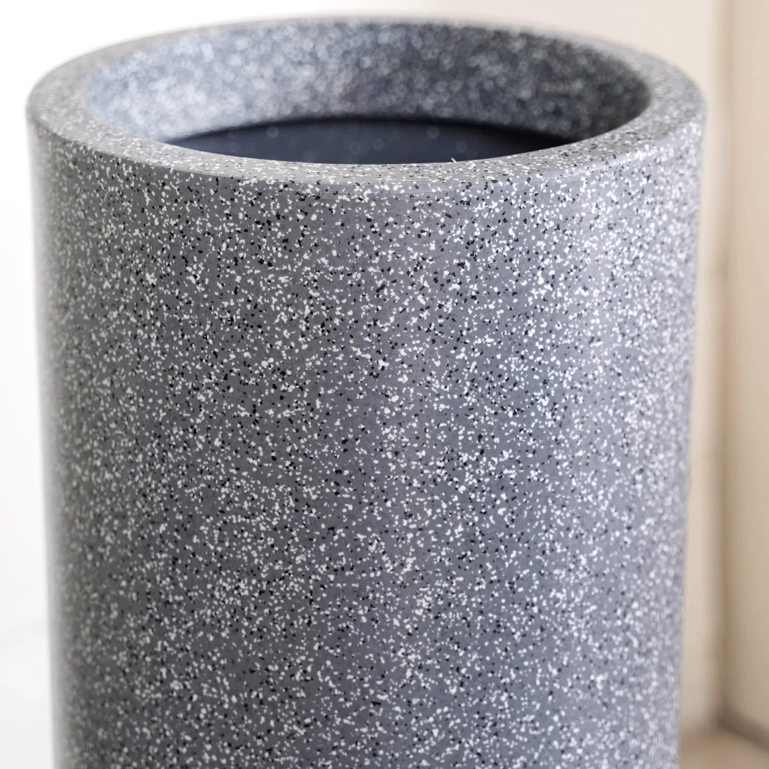 Planterra Grey Tall Cylindrical Planter 18x9 Inch - Image 5