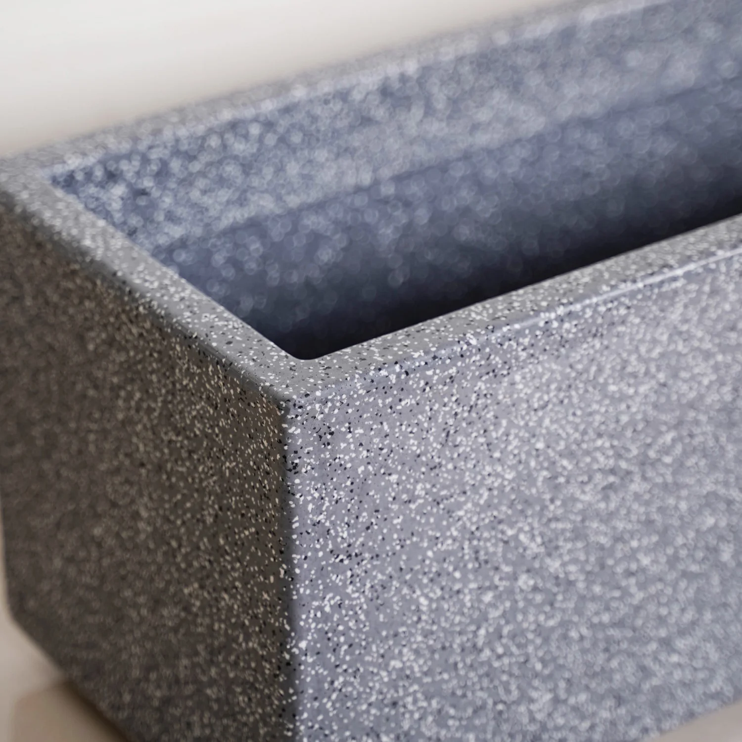 Planterra Modern Grey Trough Planter 24x8 Inch - Image 7
