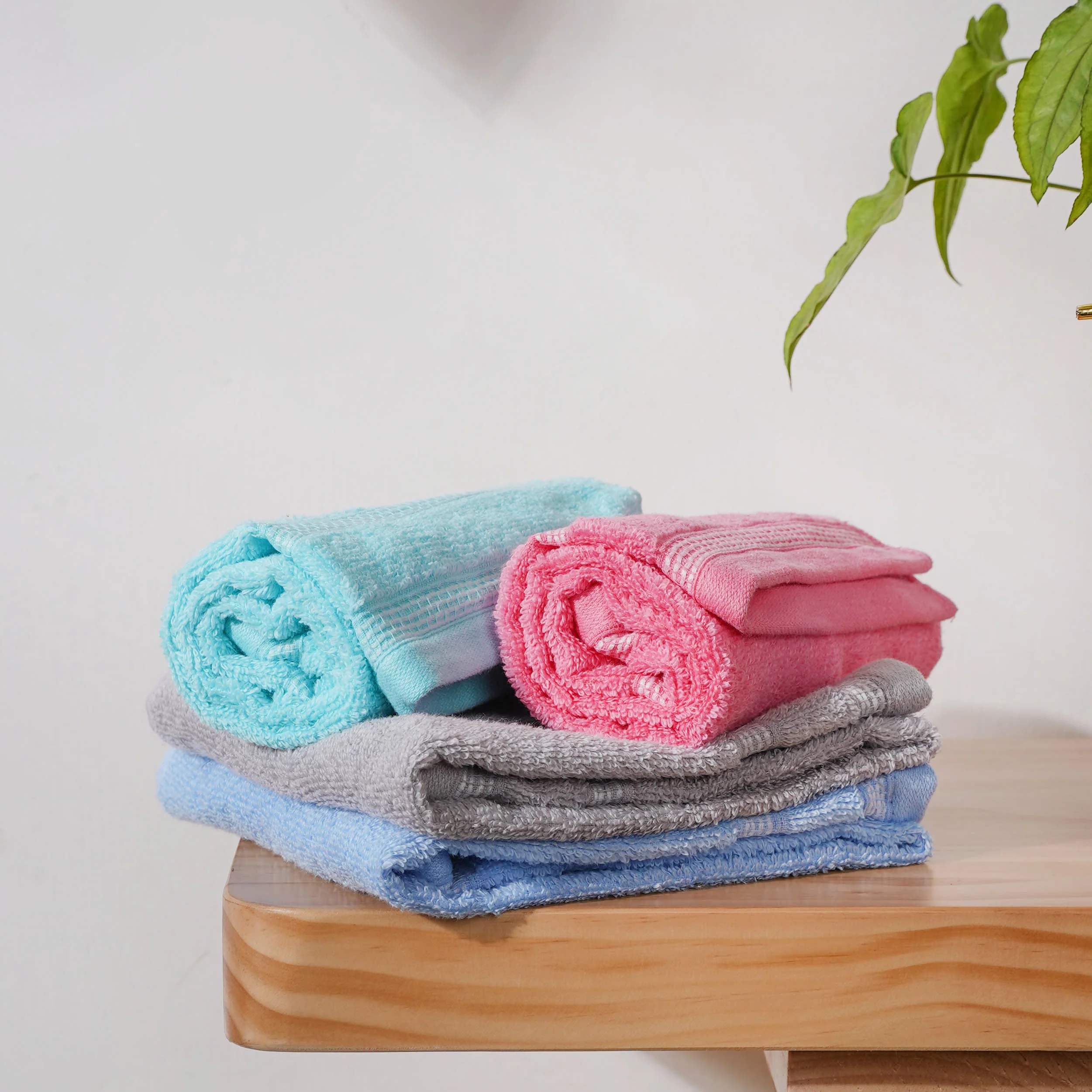 Plushy Soft 100% Cotton Hand Towel Set of 4 - Image 7