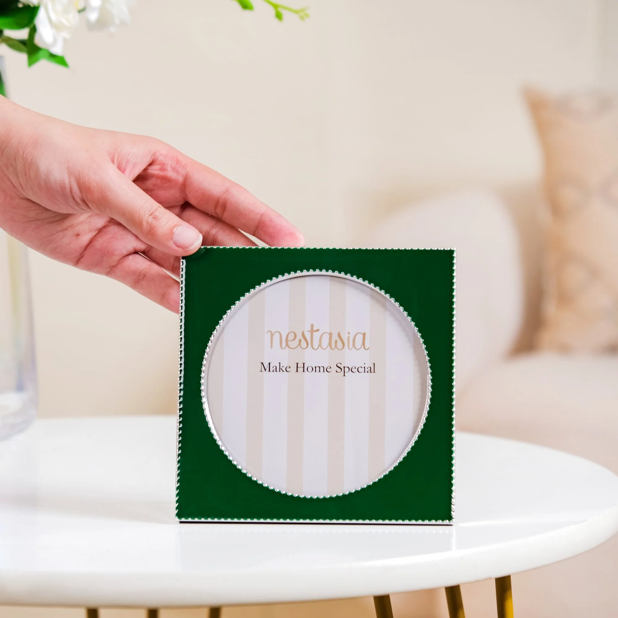 Polished Photo Frame Midnight Green 5"x5" - Image 2