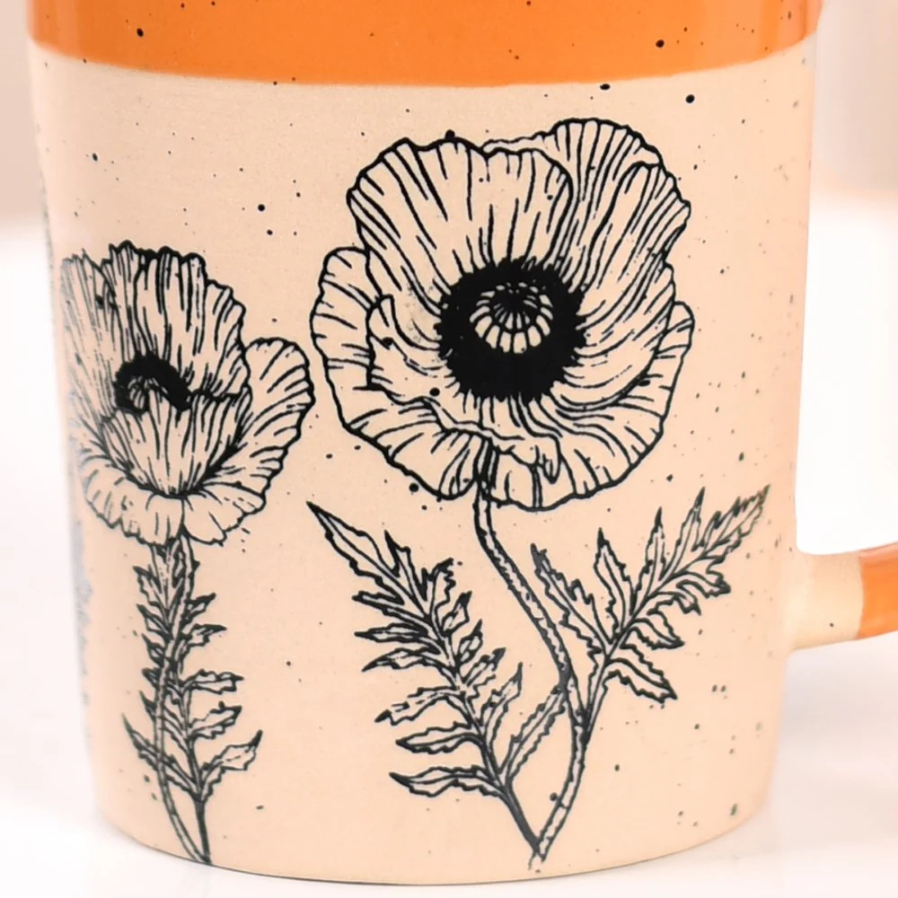Poppy Grove Ceramic Coffee Mug Set Of 4 450ml - Image 12