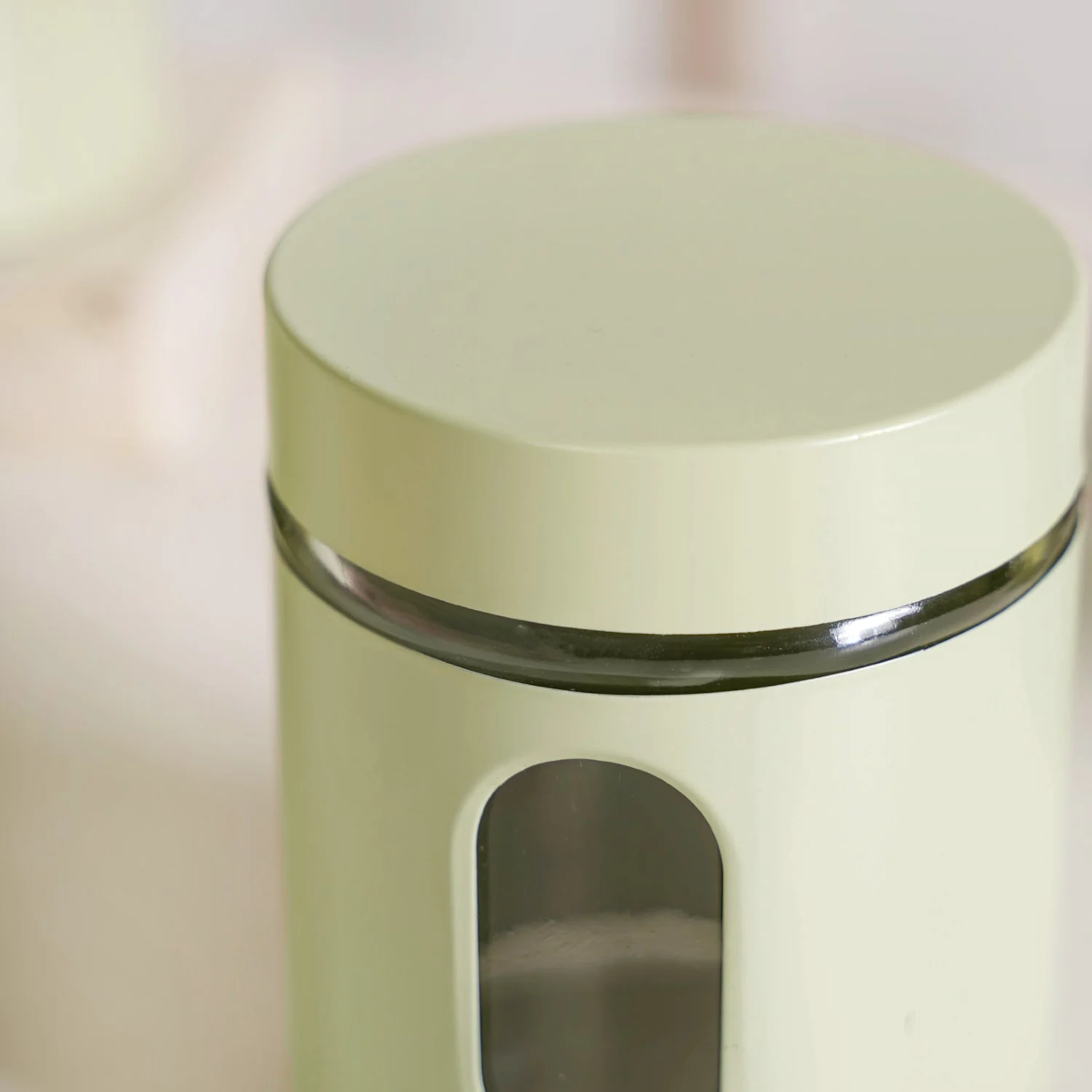 Premium Metal Coated Snacks Window Glass Jar Set Of 4 750ml - Image 7
