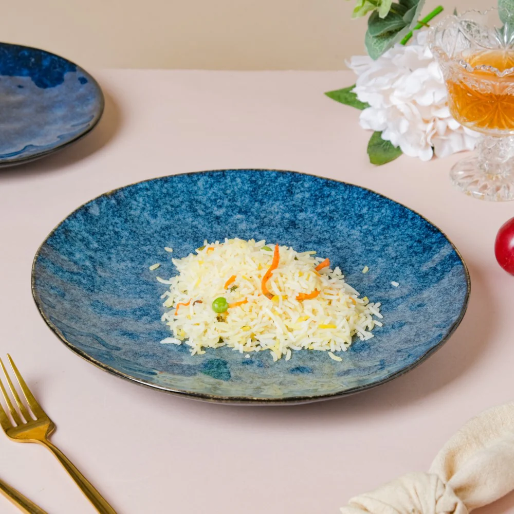 Sapphire Ceramic Dinner Plate Blue 10 Inch - Image 6