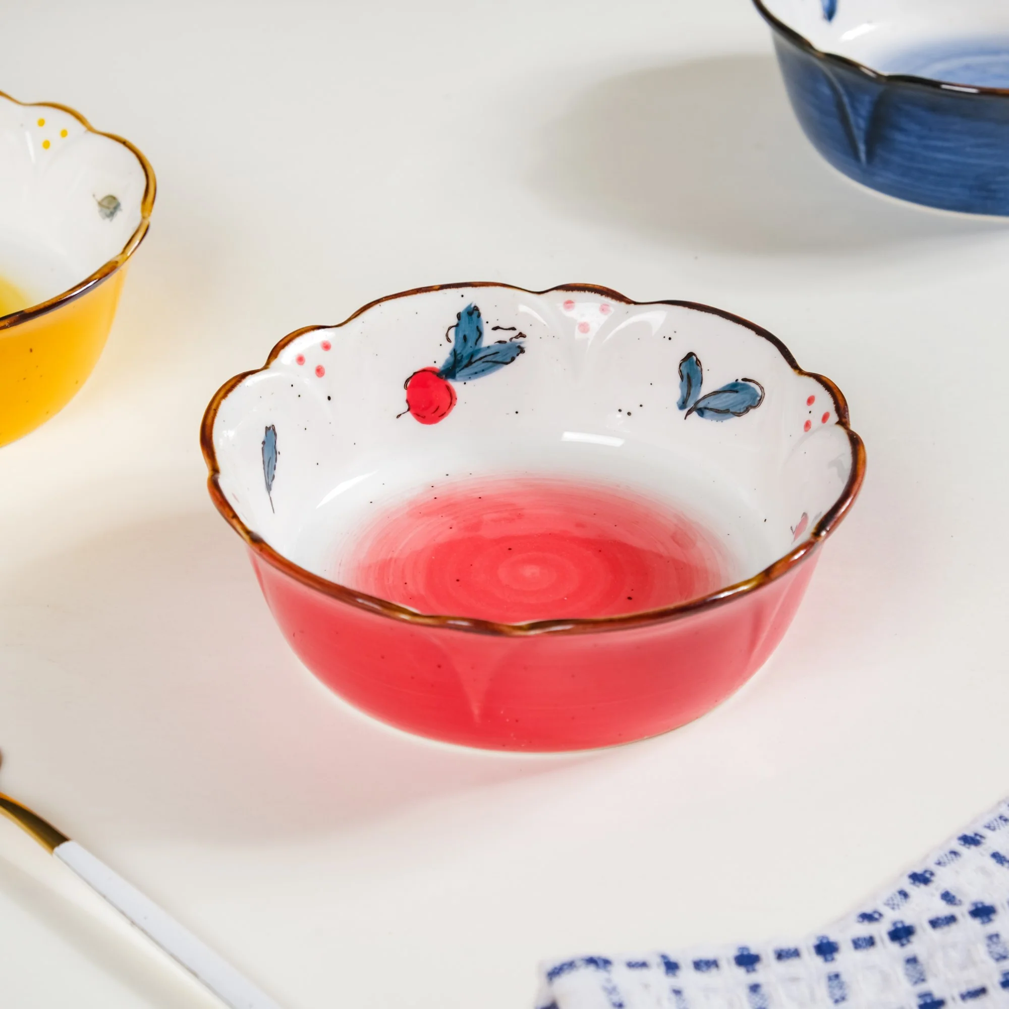 Printed Ceramic Serving Bowl 300 ml - Image 15