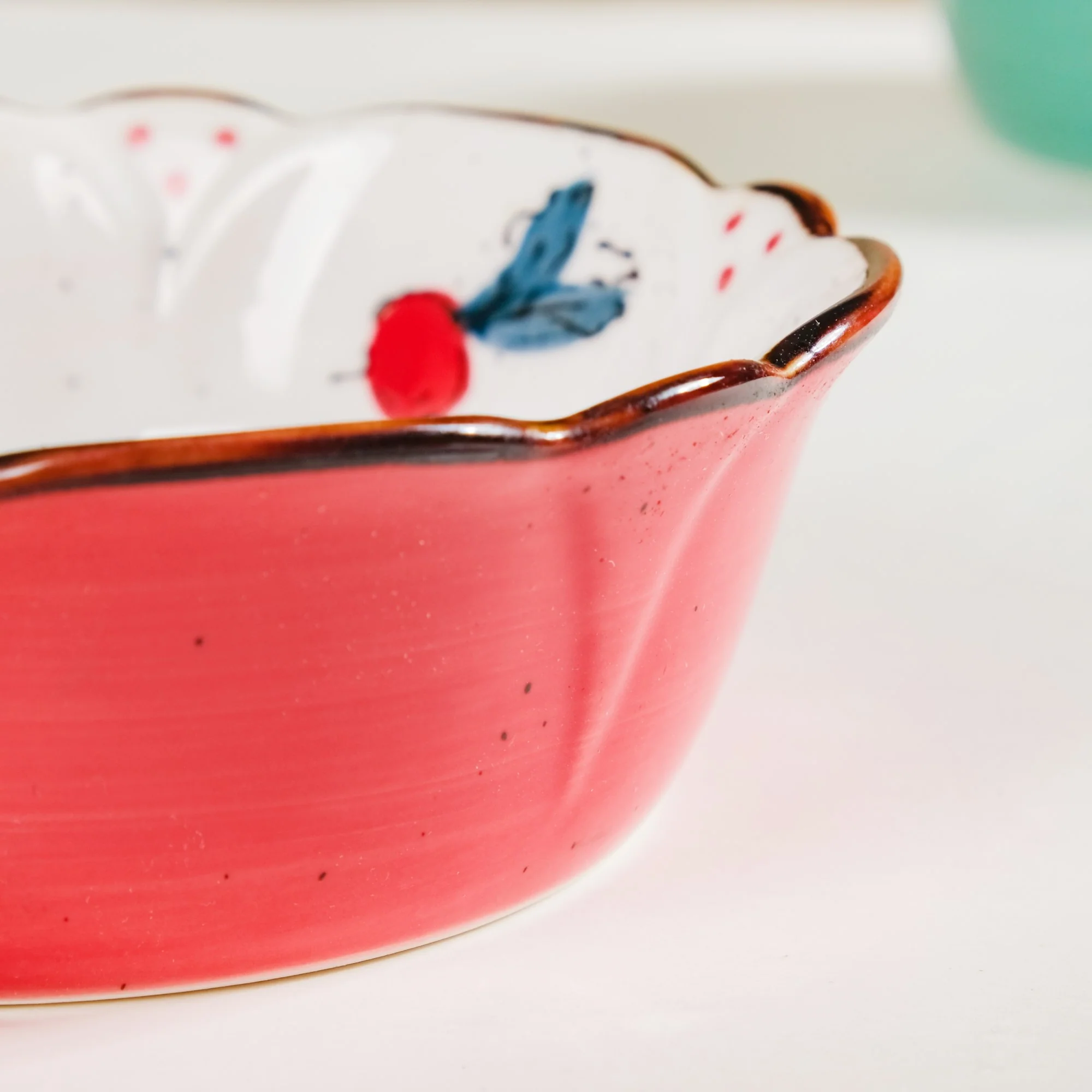 Printed Ceramic Serving Bowl 300 ml - Image 5
