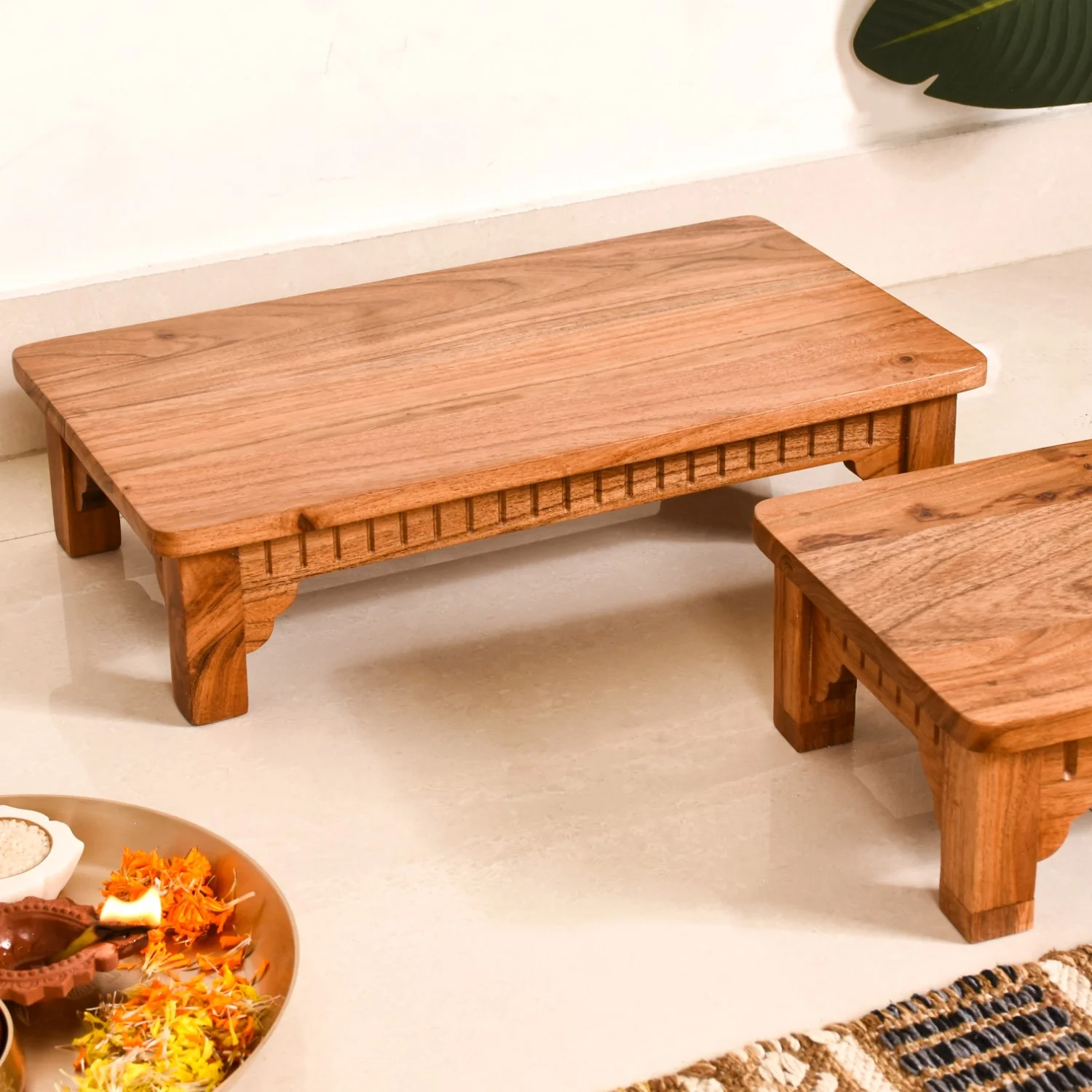 Pure Acacia Wooden Riser Set Of 2 - Image 9
