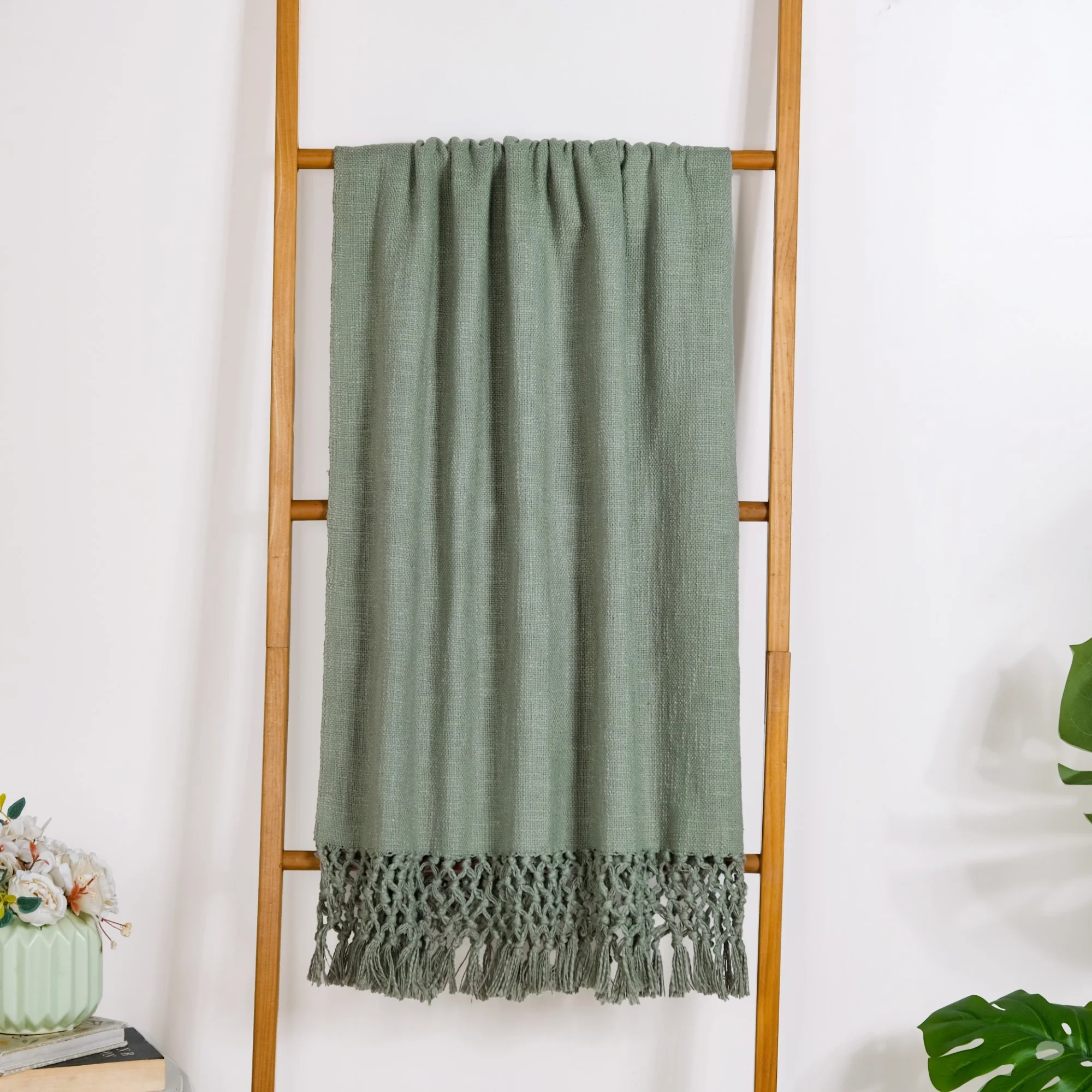 Pure Cotton Woven Throw Blanket - Image 2