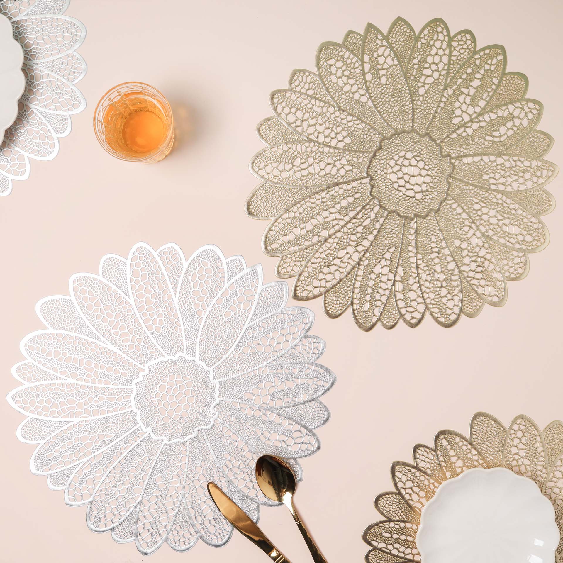 PVC Floral Placemat Set of 2