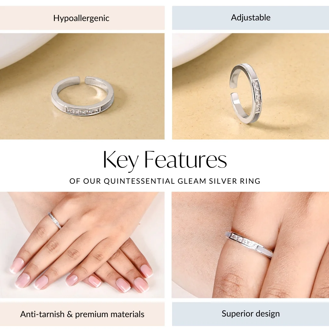Quintessential Gleam Silver Ring - Image 4