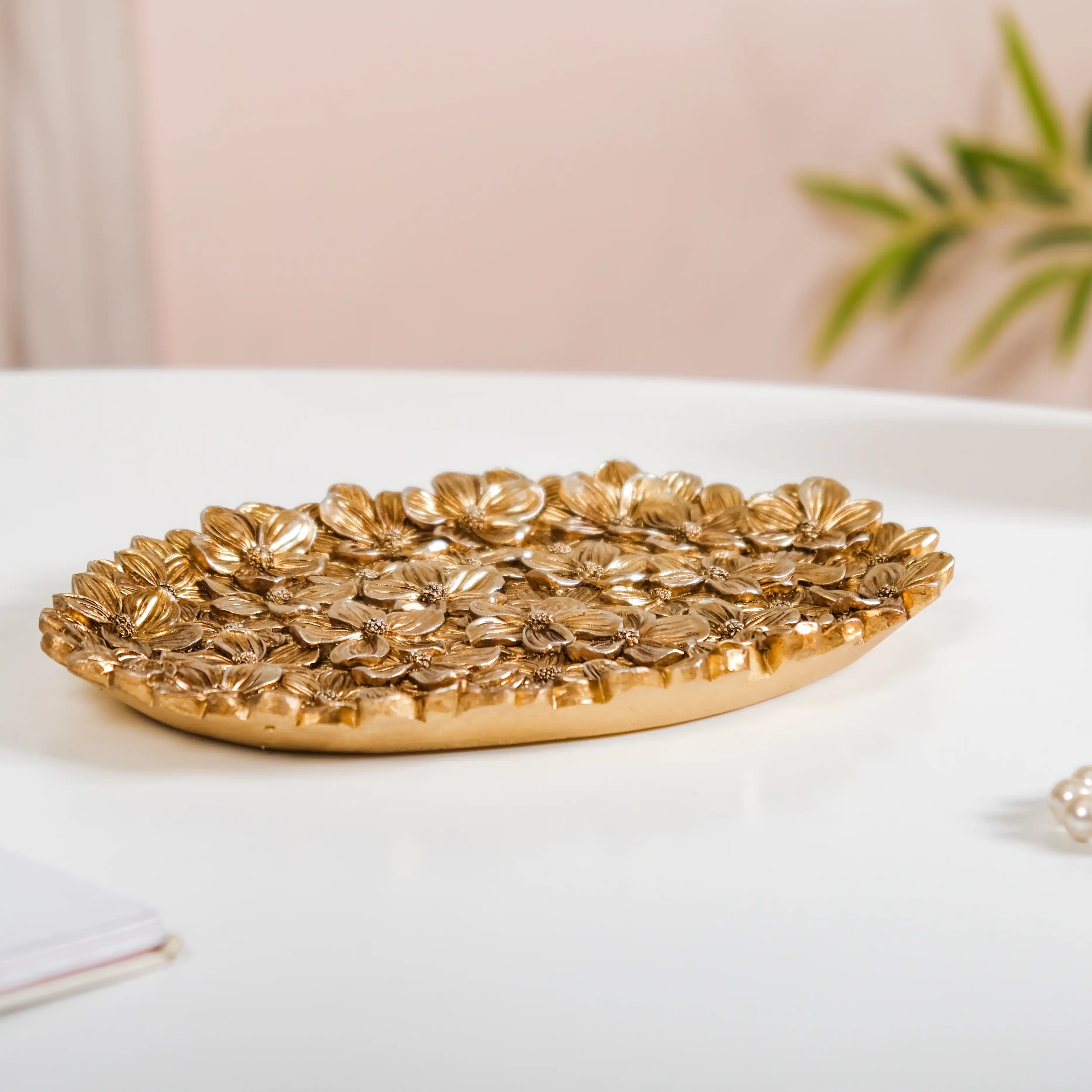 Radiant Floral Decorative Platter - Image 8