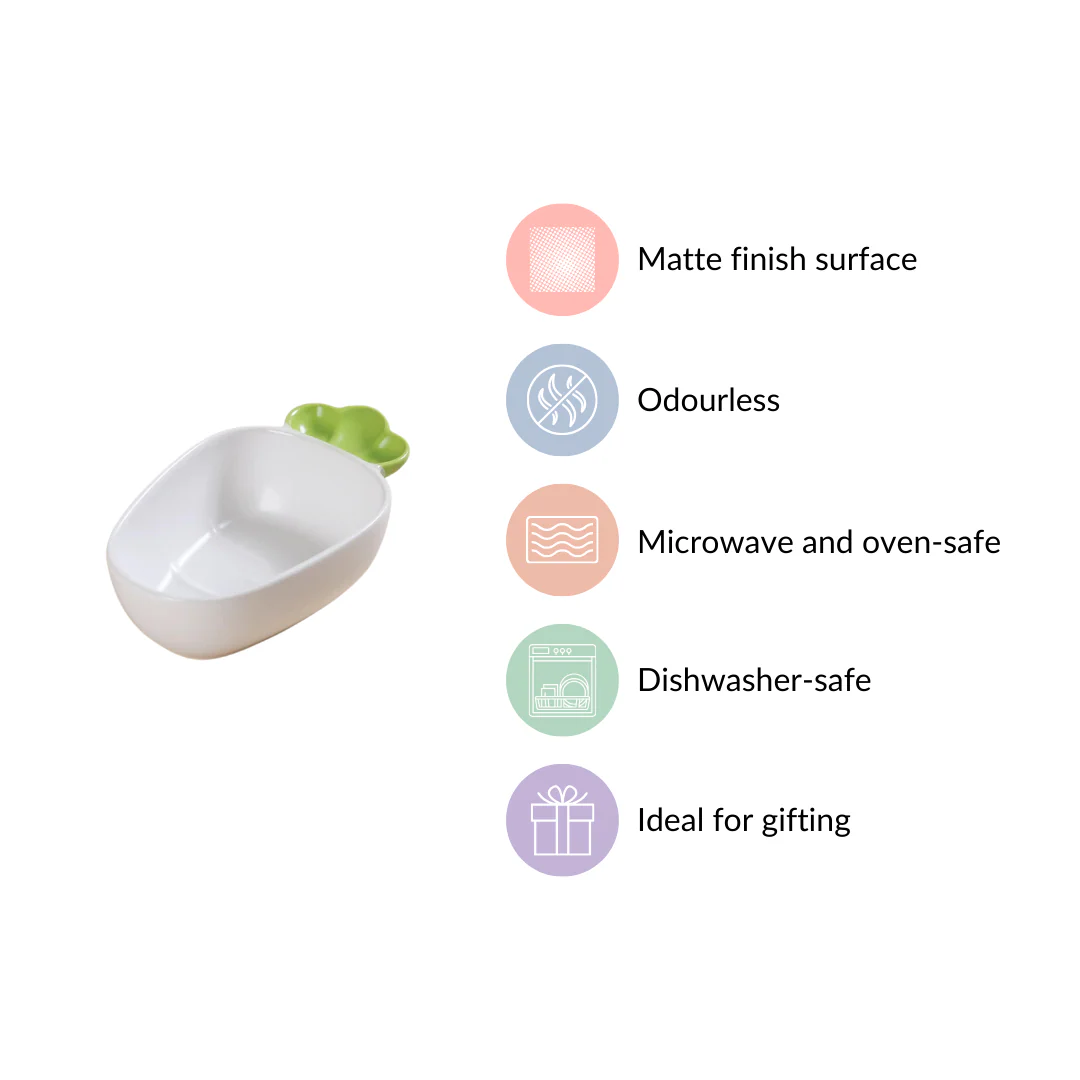 Radish Snack Dish White 300 ml - Image 7