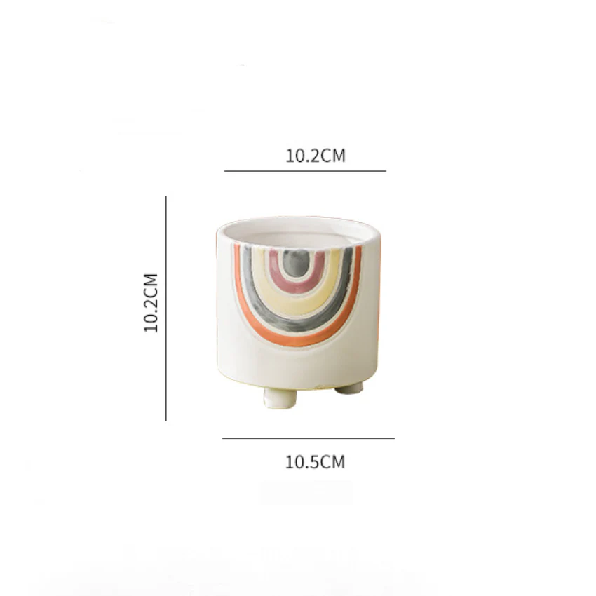 Rainbow Round Pot Small - Image 14