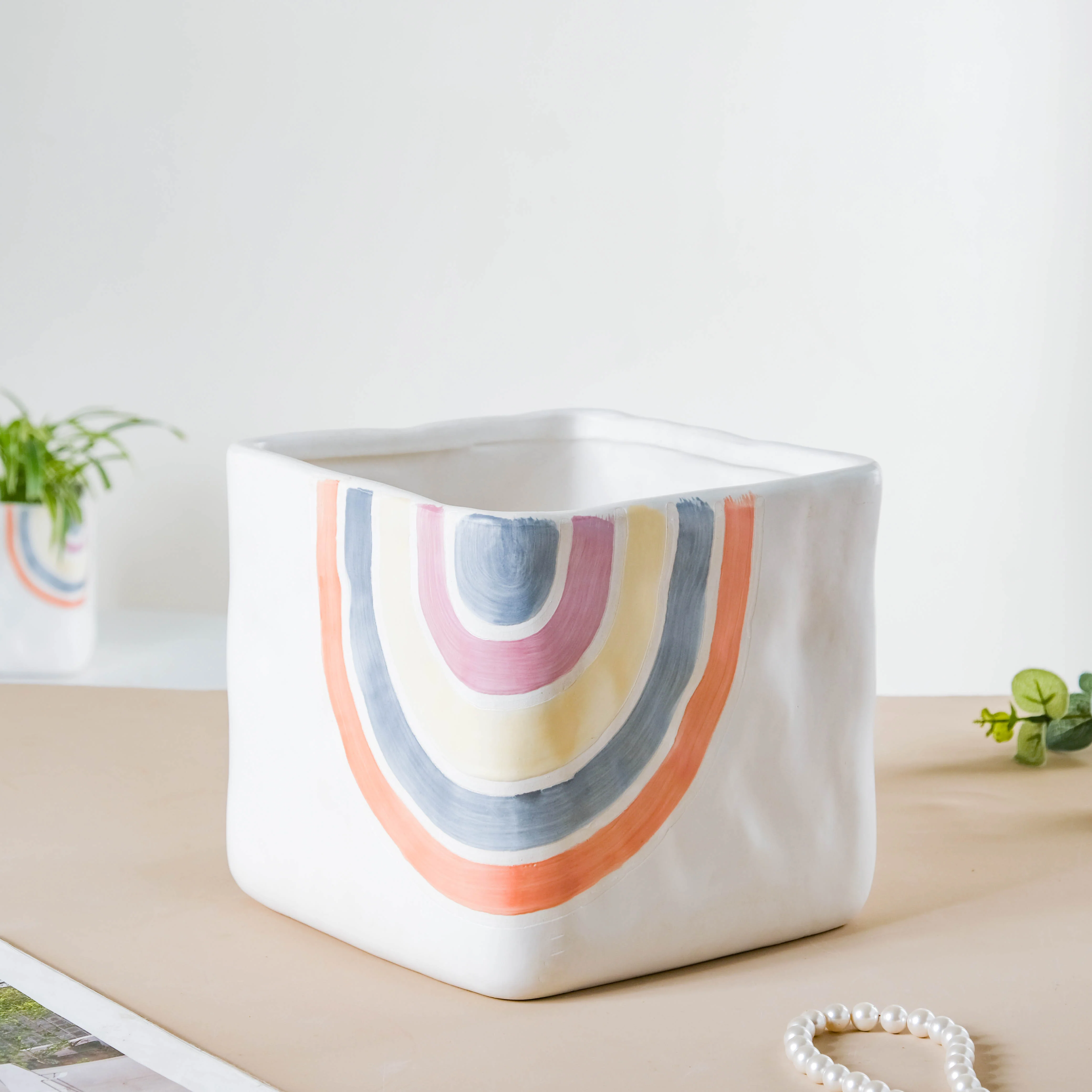 Rainbow Square Pot Large - Image 8