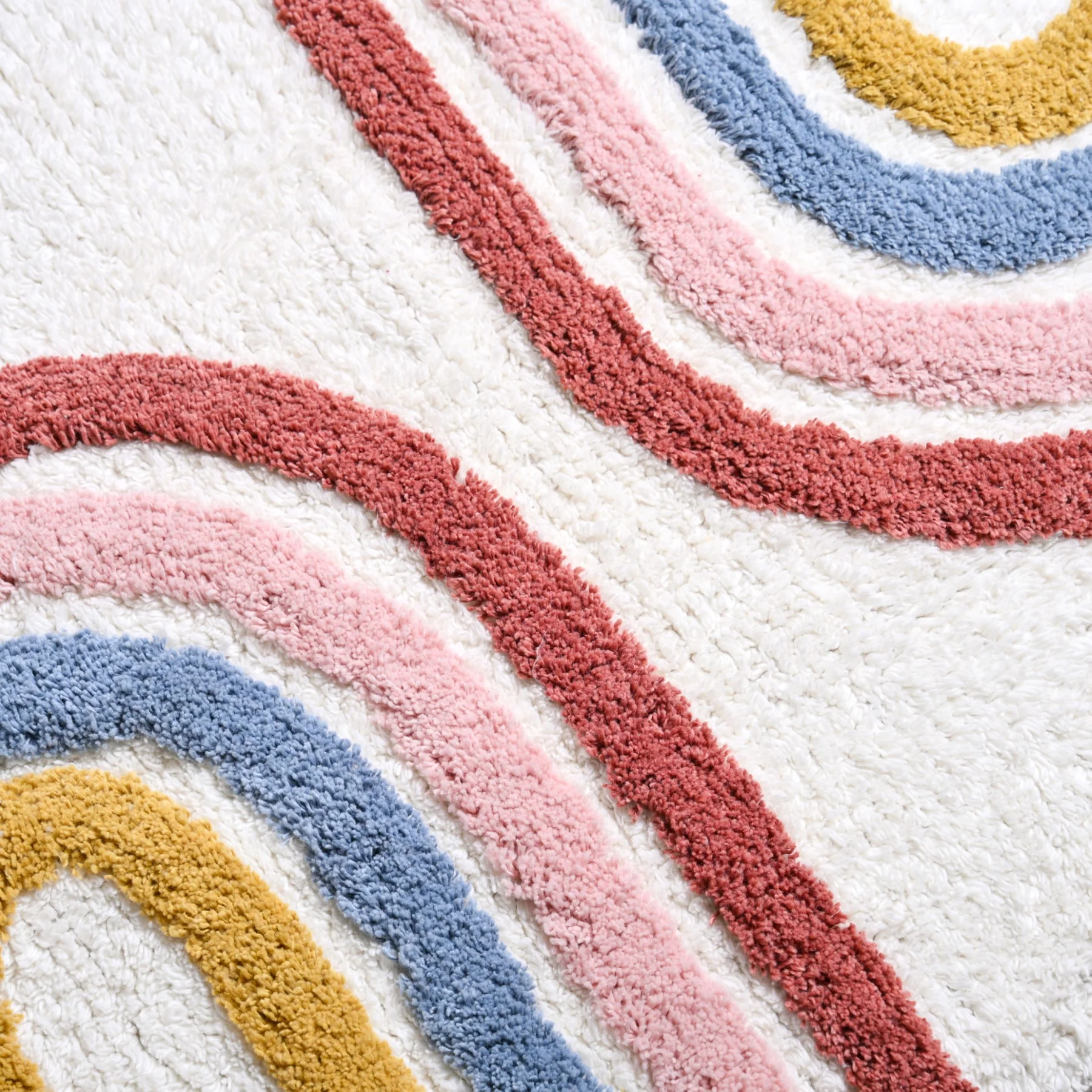Rainbows With Tassels Cotton Anti Slip Floor Mat 84x51cm - Image 5