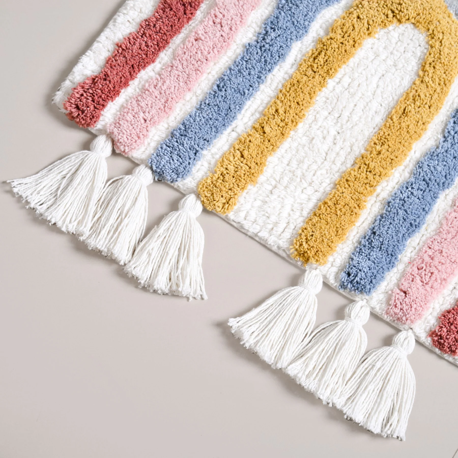 Rainbows With Tassels Cotton Anti Slip Floor Mat 84x51cm - Image 7