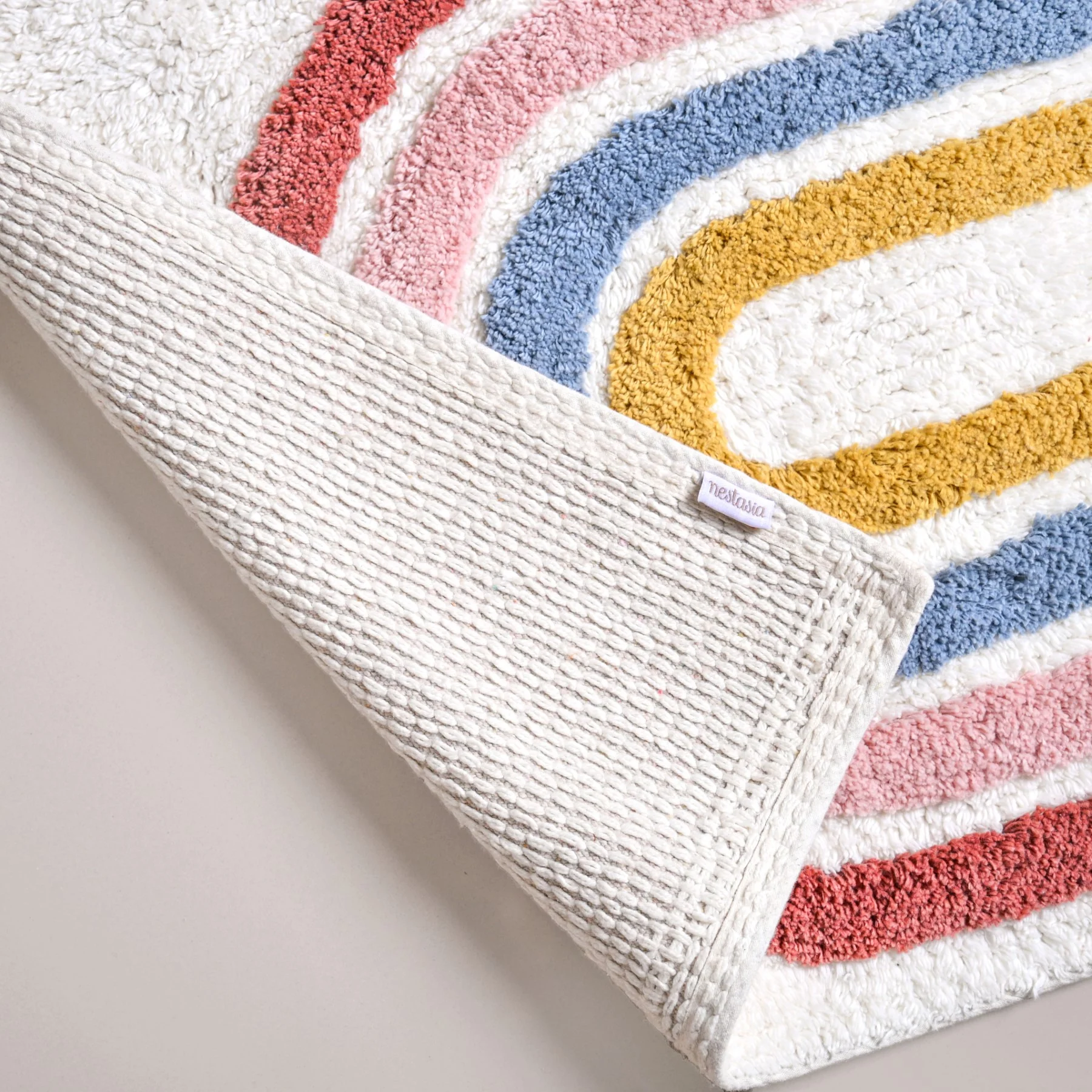 Rainbows With Tassels Cotton Anti Slip Floor Mat 84x51cm - Image 8