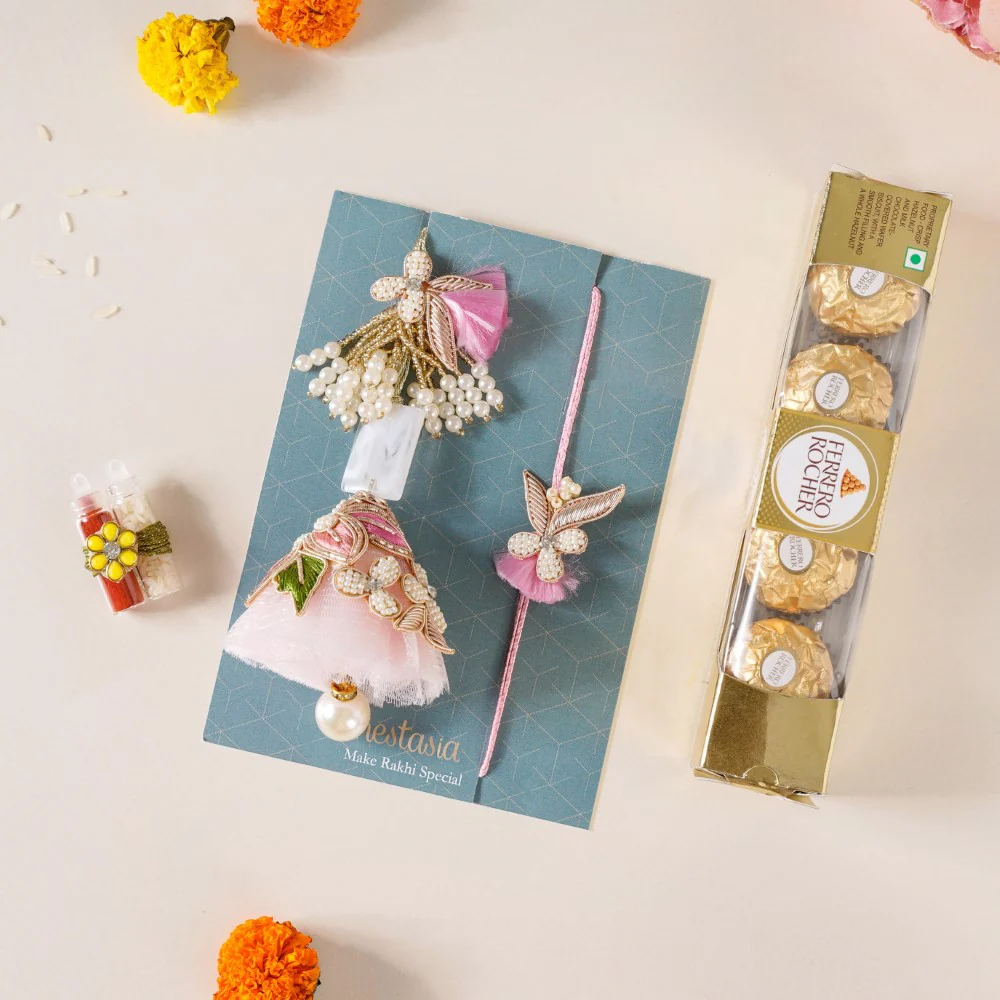 Rakhi Moments Gift Hamper Set Of 3 - Image 5