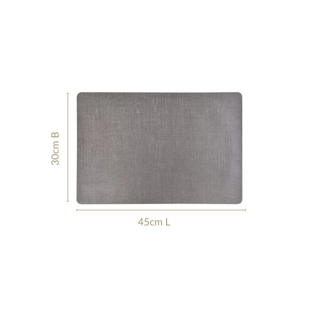 Rectangle Ash Grey Table Mat Set Of 6 - Image 4