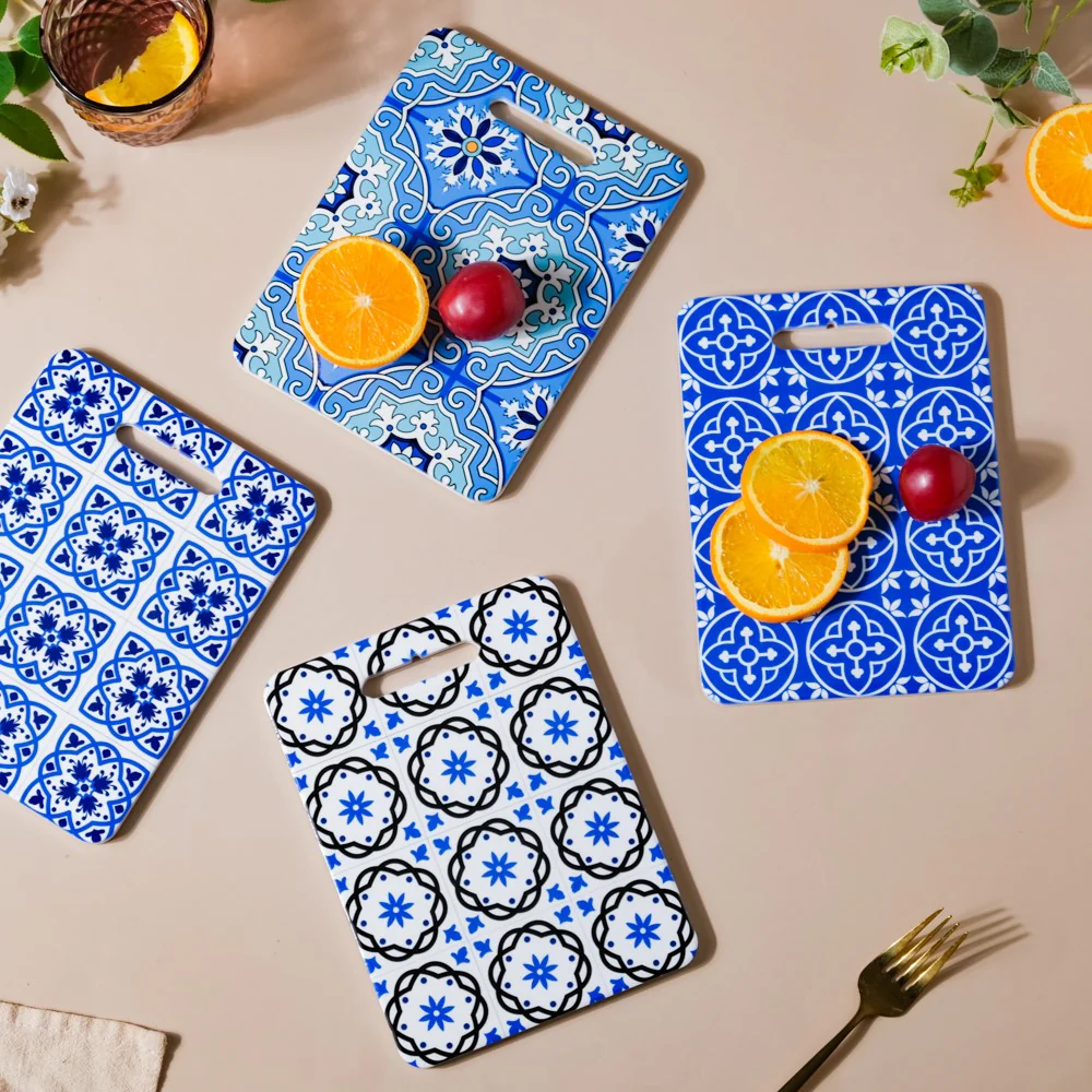 Rectangle Tile Art Trivet Blue And Grey 7 Inch - Image 8