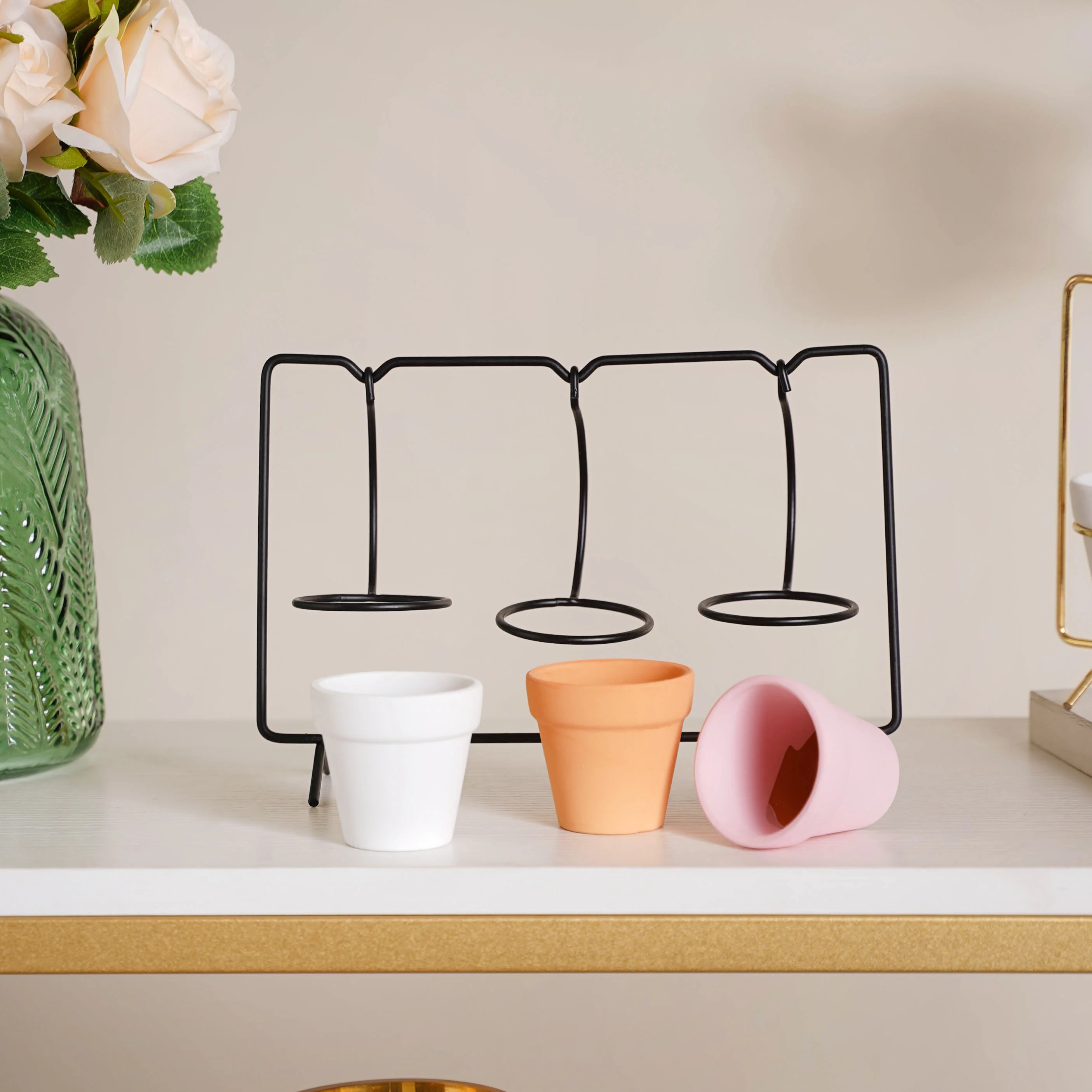 Rectangular Metal Stand Planter - Image 4