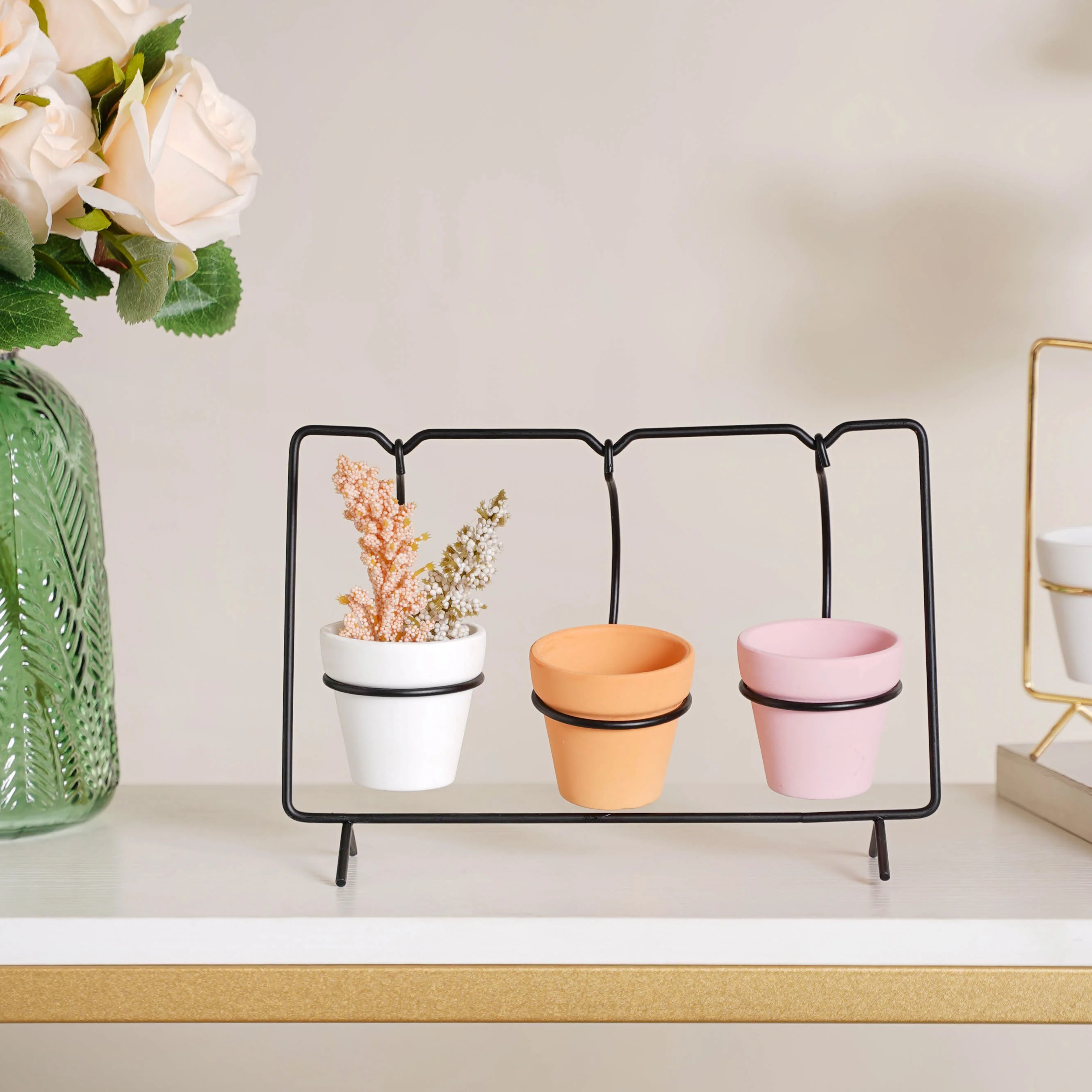 Rectangular Metal Stand Planter - Image 5