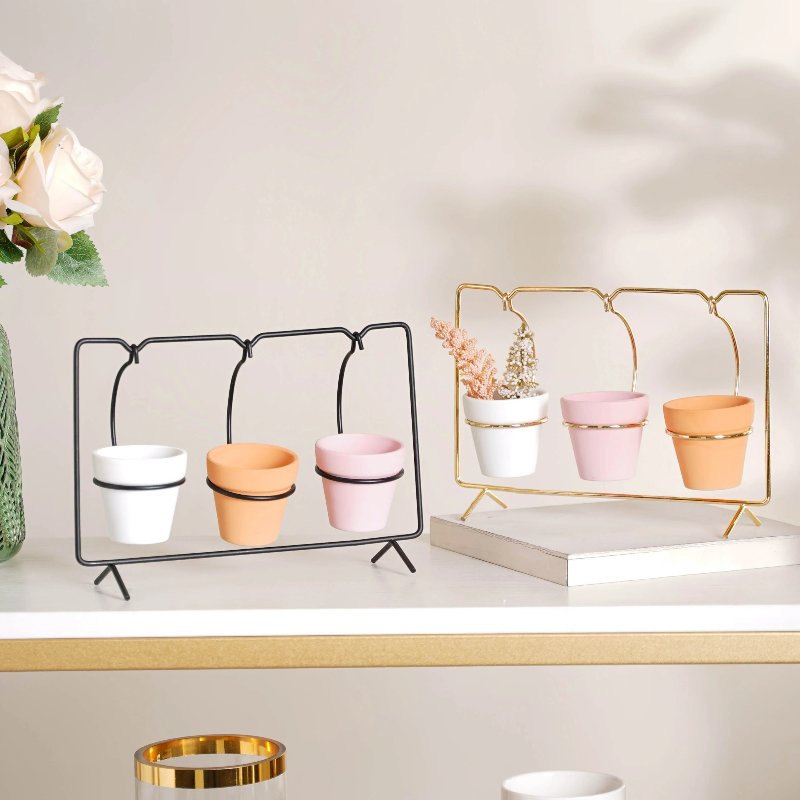 Rectangular Metal Stand Planter - Image 6