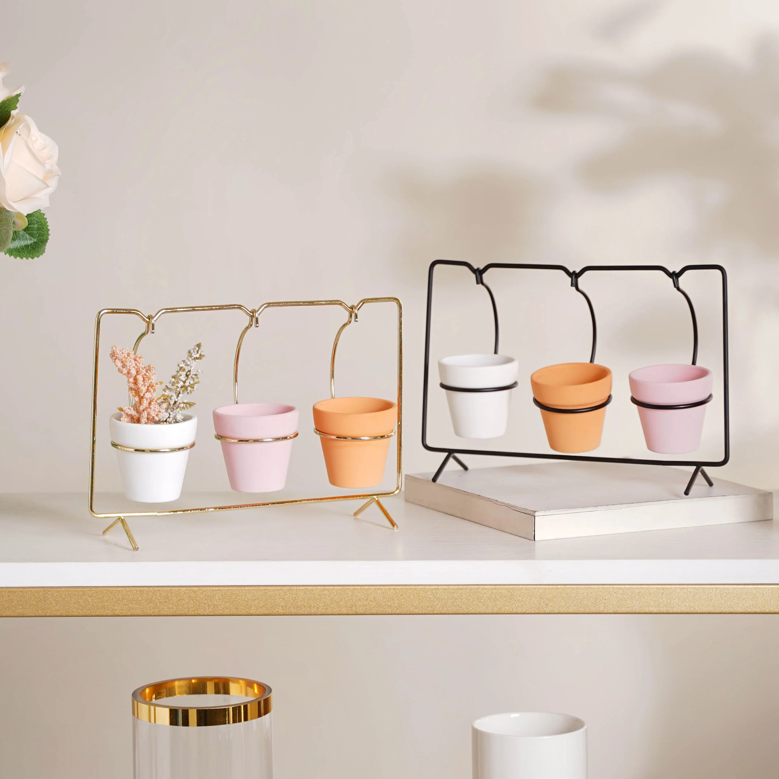 Rectangular Metal Stand Planter - Image 8