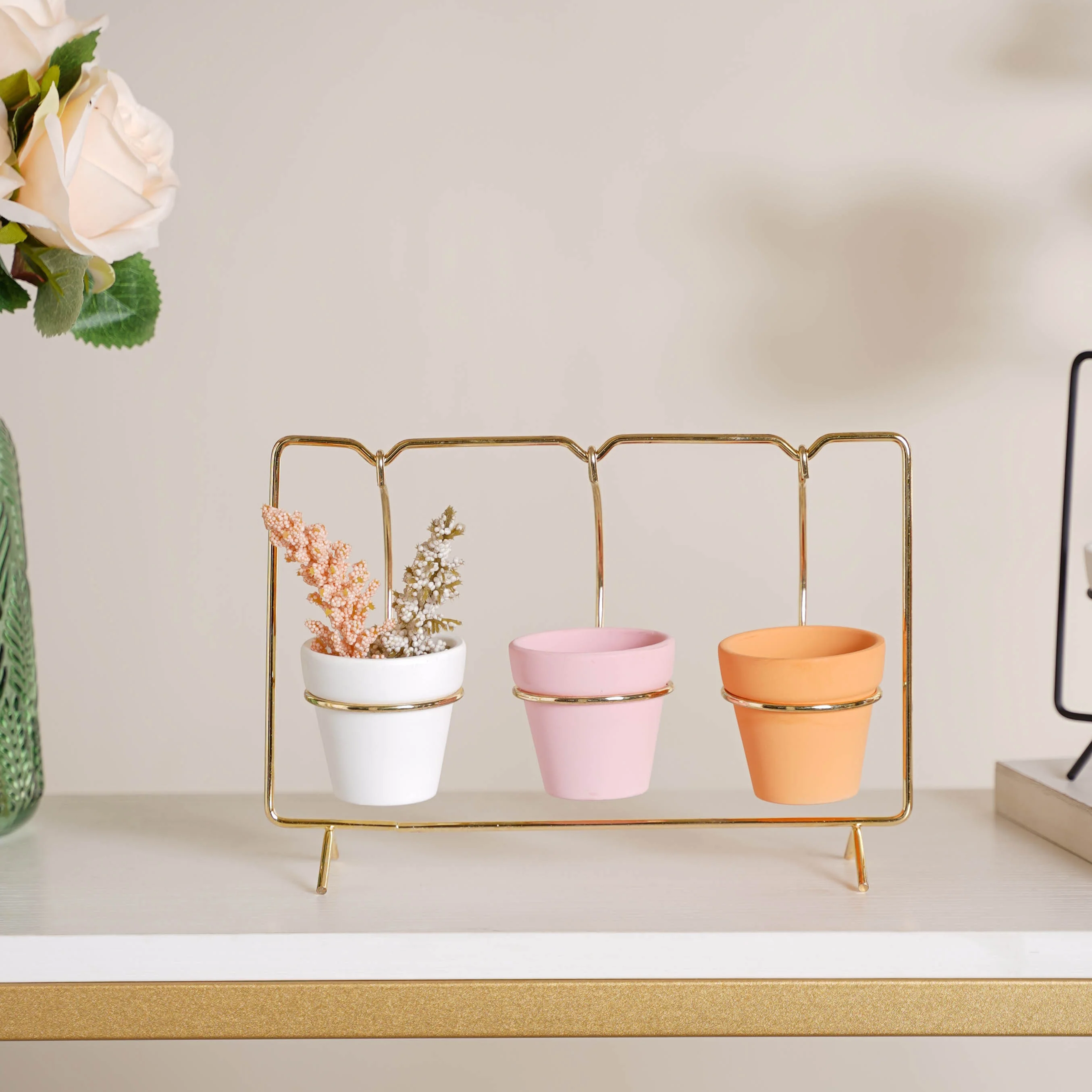 Rectangular Metal Stand Planter - Image 9
