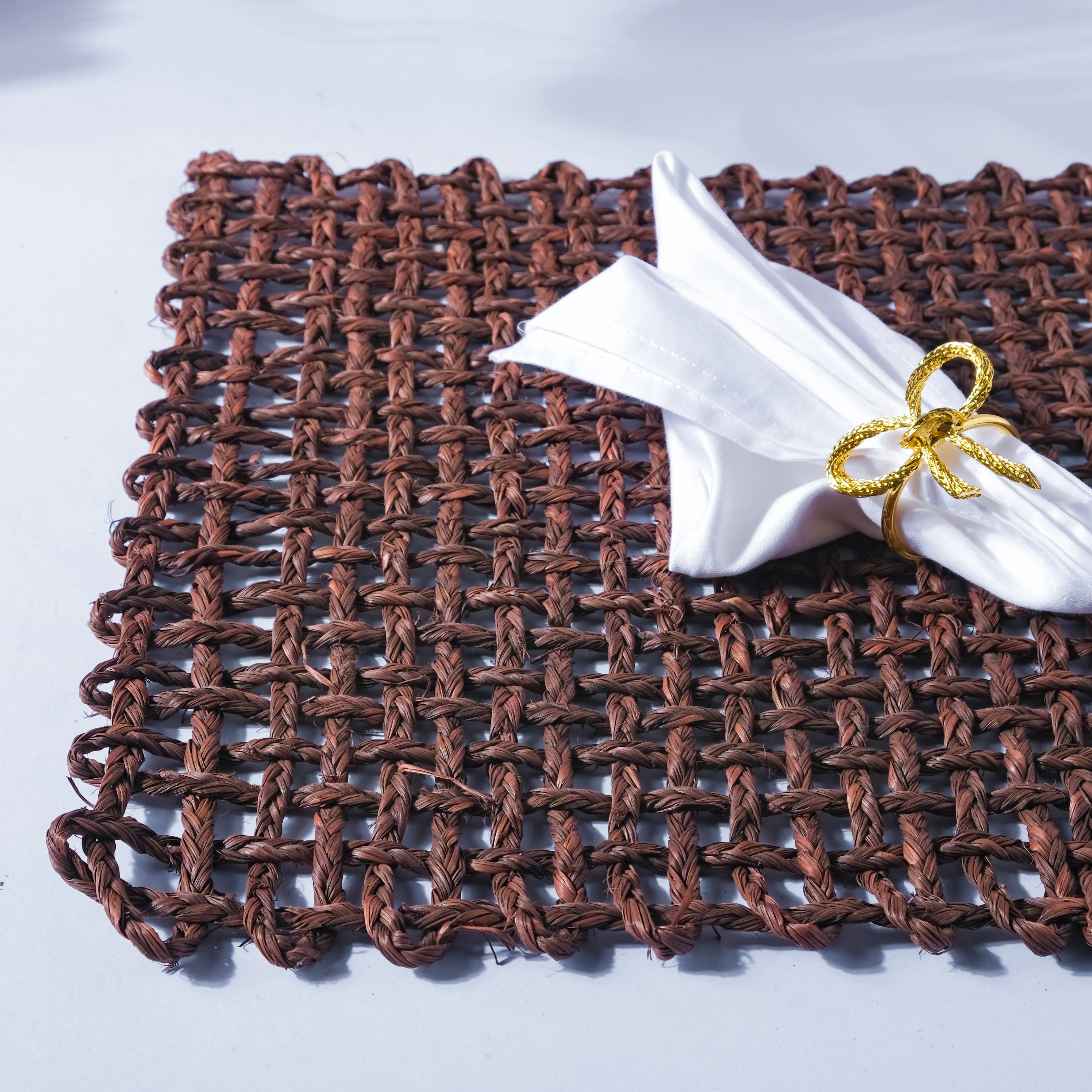 Rectangular Sabai Mat Brown - Image 10