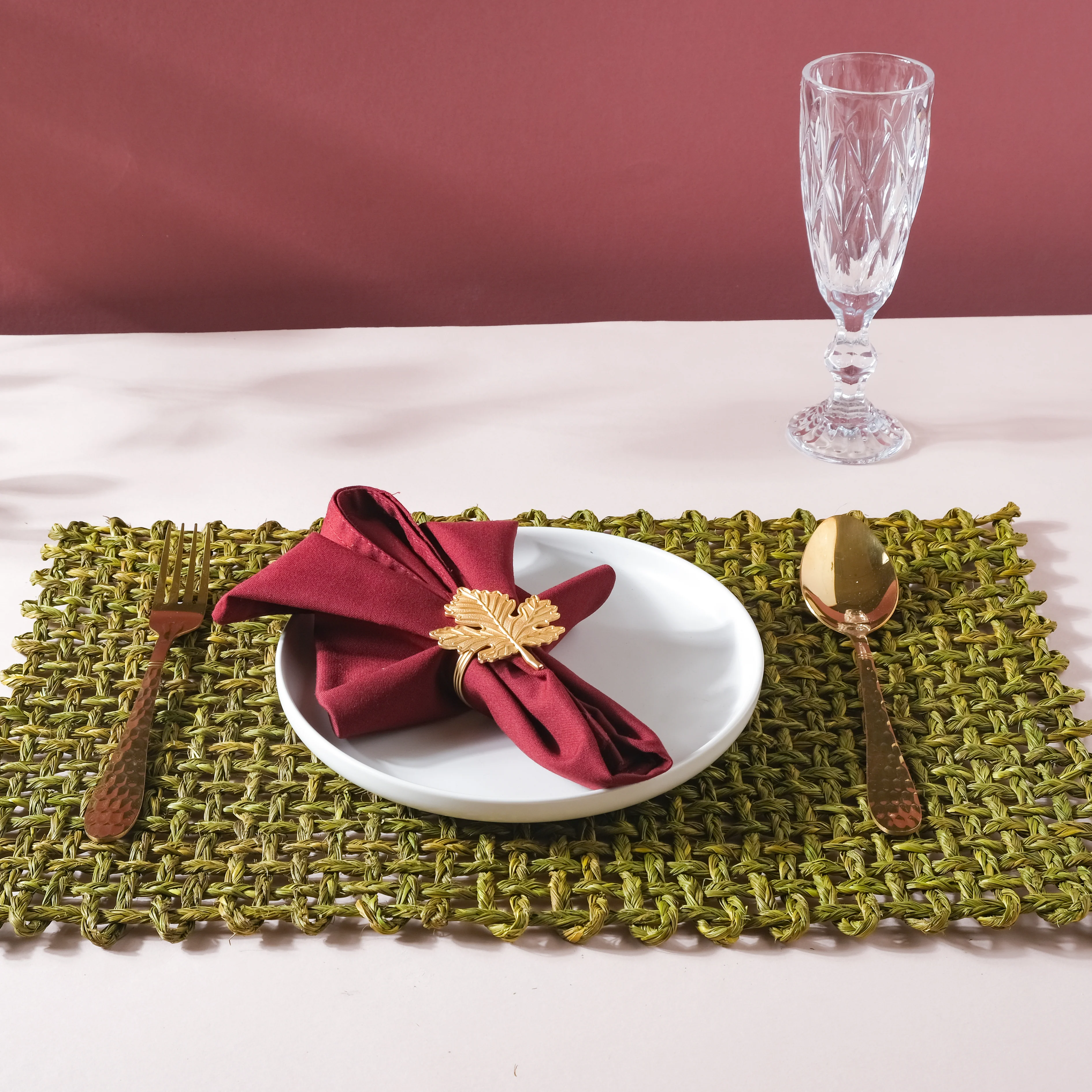 Rectangular Sabai Mat Green - Image 9