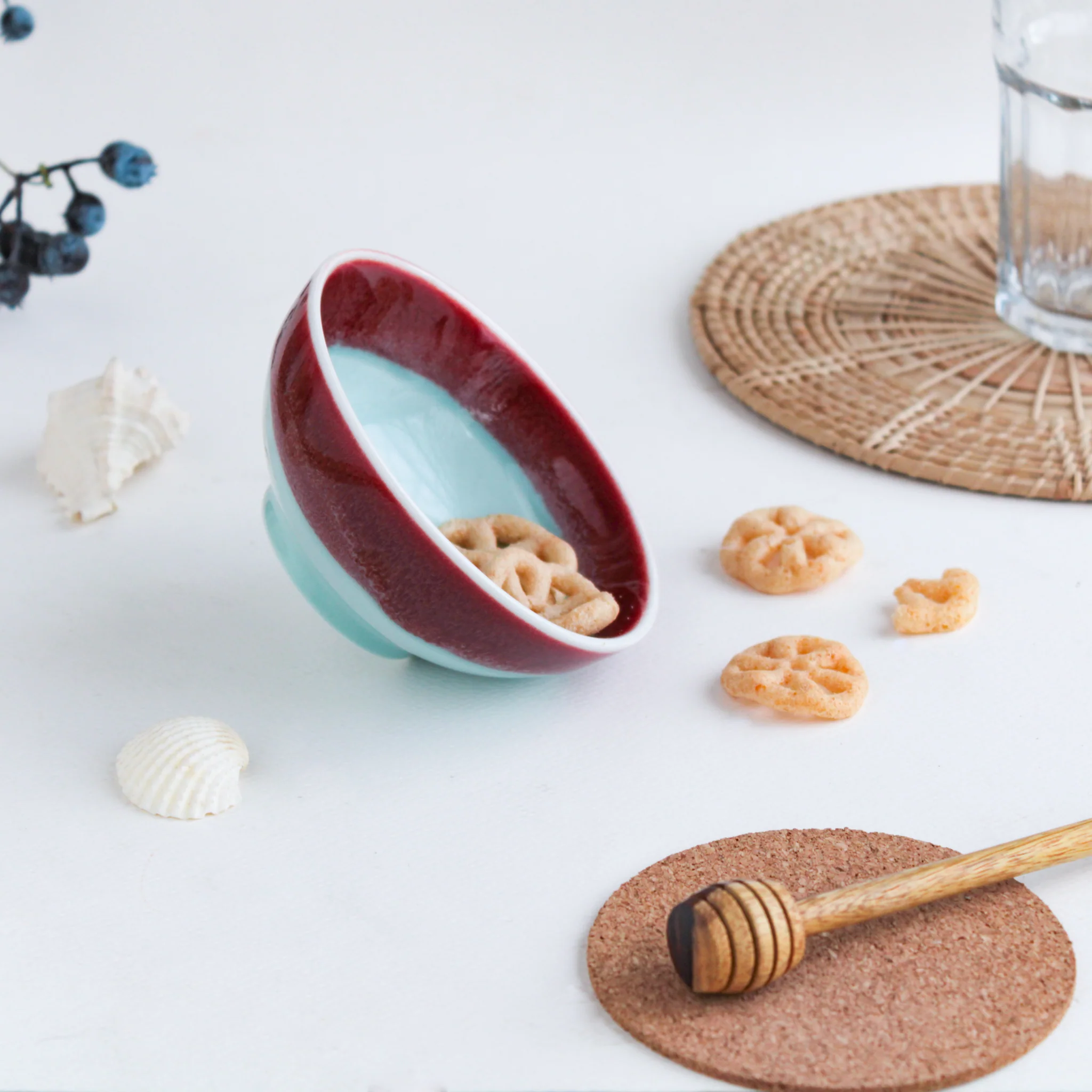 Red And Blue Bowl - Set of 2 200 ml - Image 4