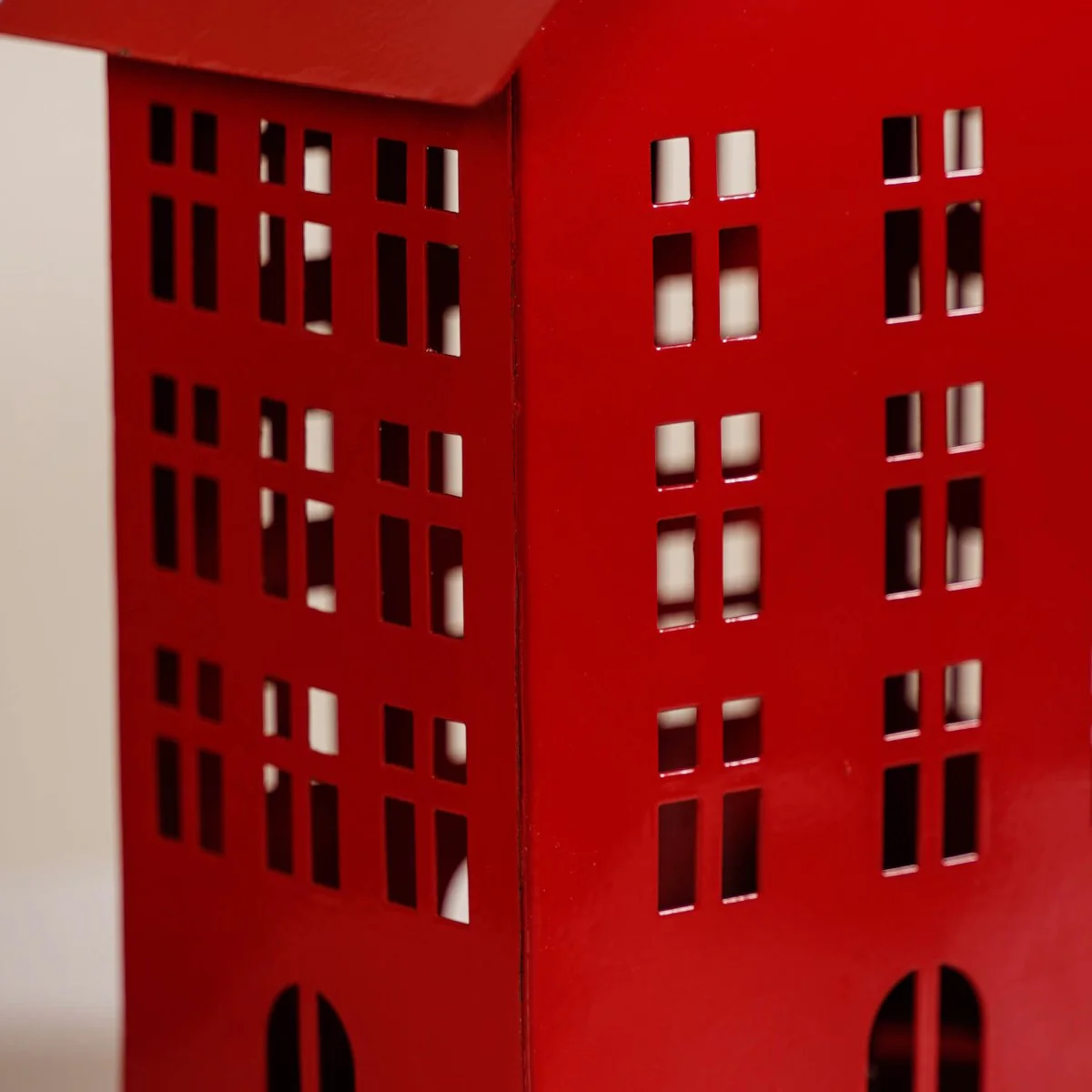 Red House Lantern With Handle - Image 11