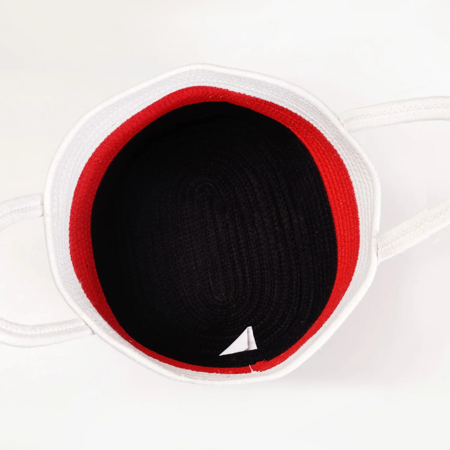 Red Storage Basket With Handles 20cm - Image 6