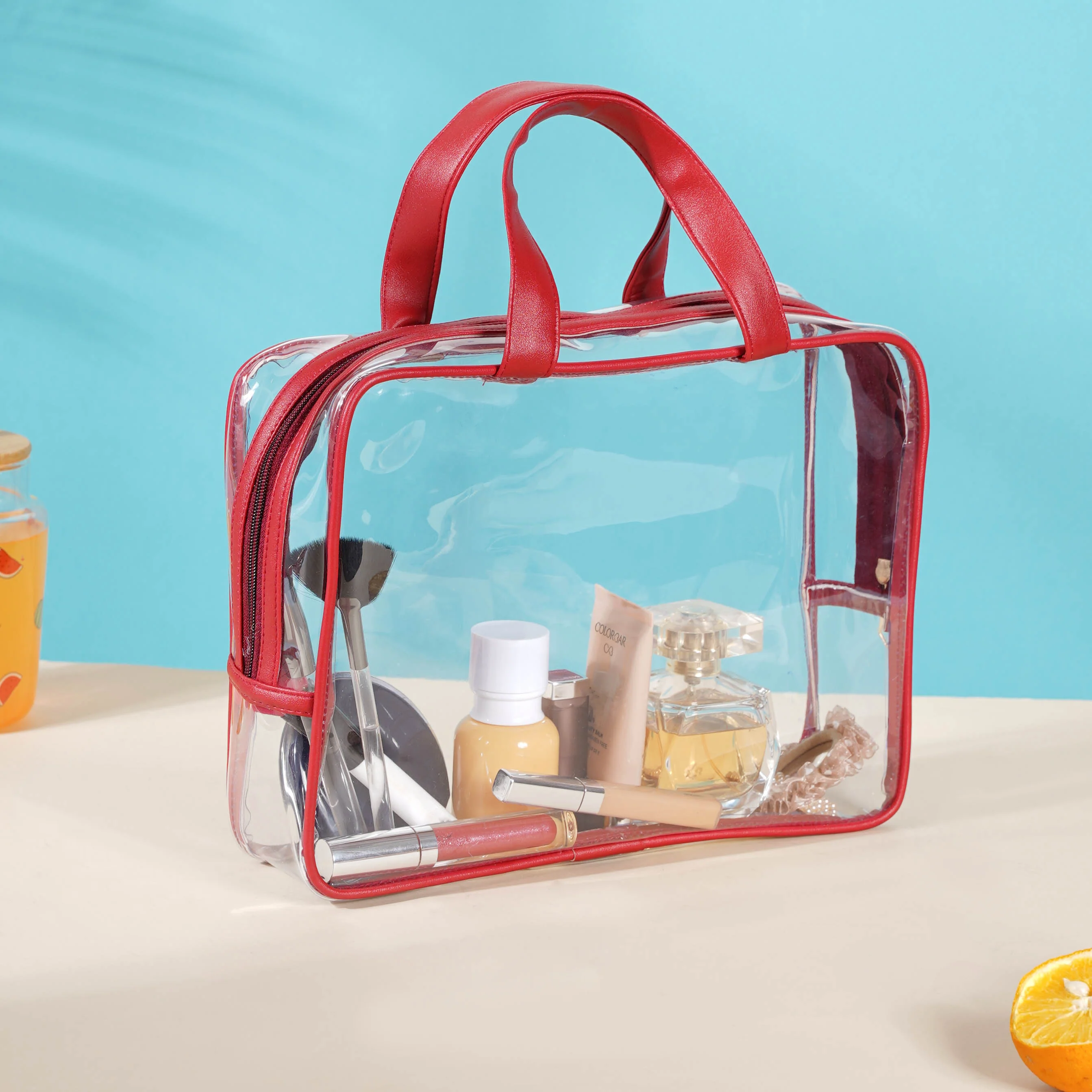 Red Travel Kit Set of 4 - Image 14