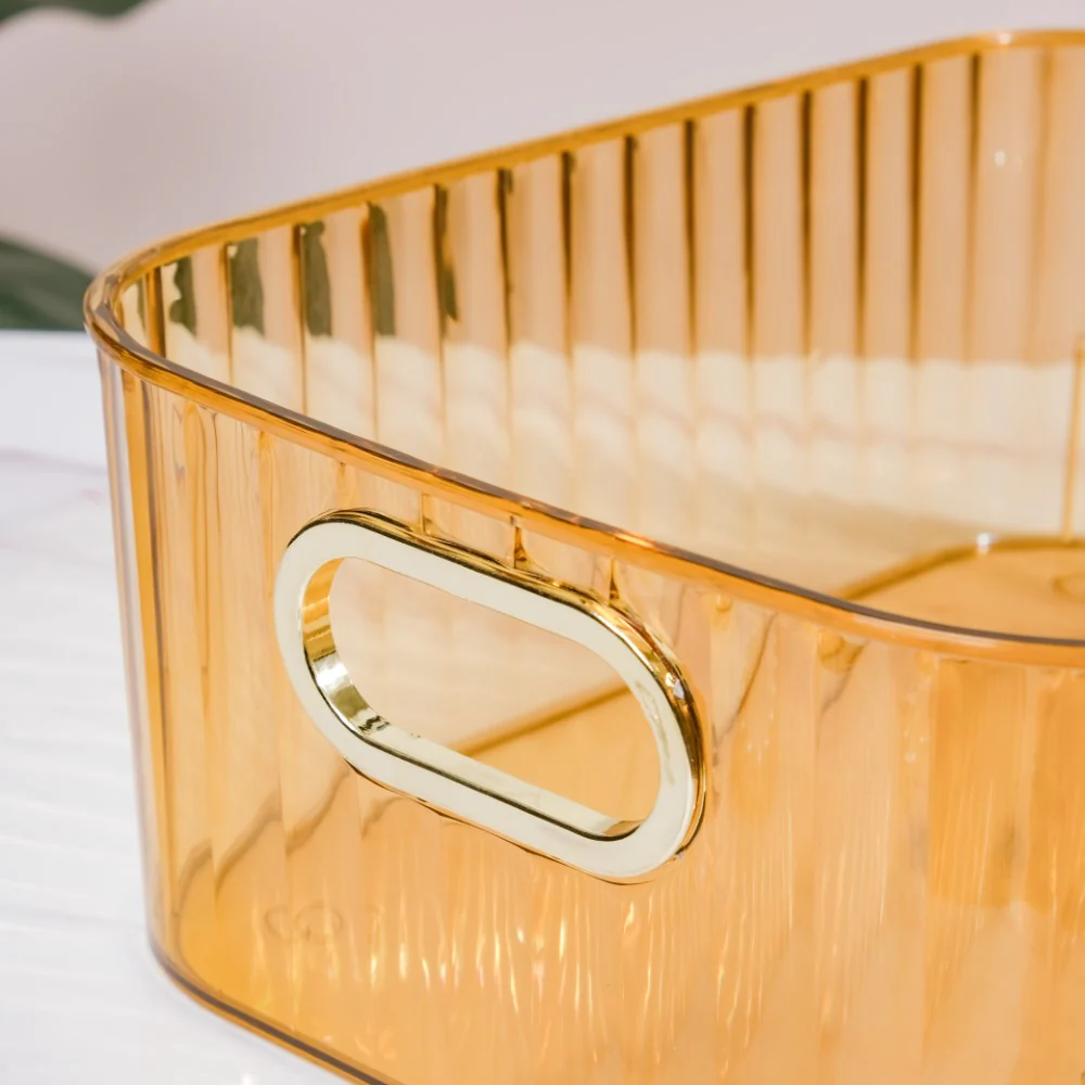 Ribbed Storage Organiser Amber 11 Inch - Image 6