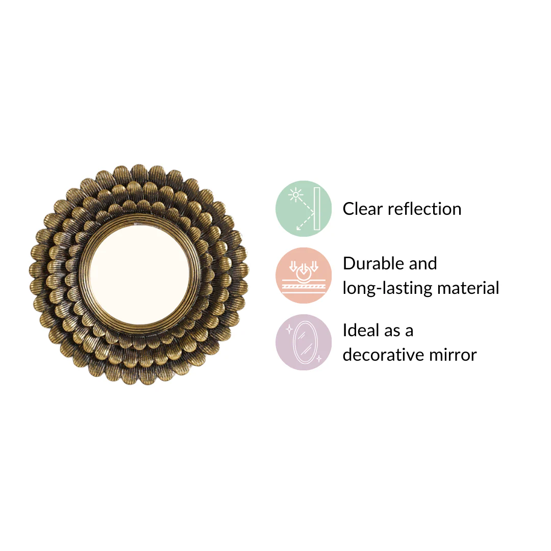 Ring Of Flowers Wall Mirror Decor - Image 6