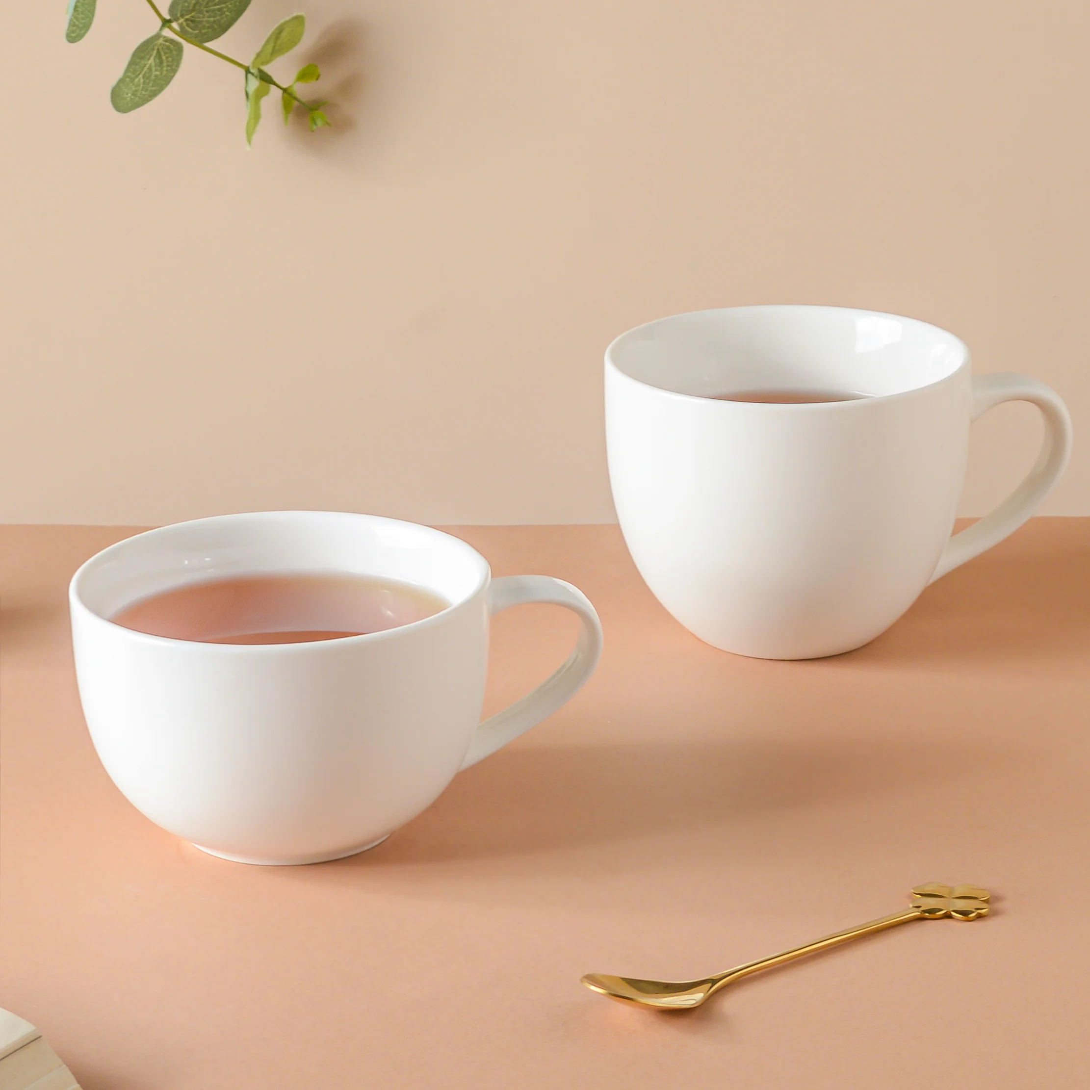 Riona Ceramic Tea Cup White - Image 5