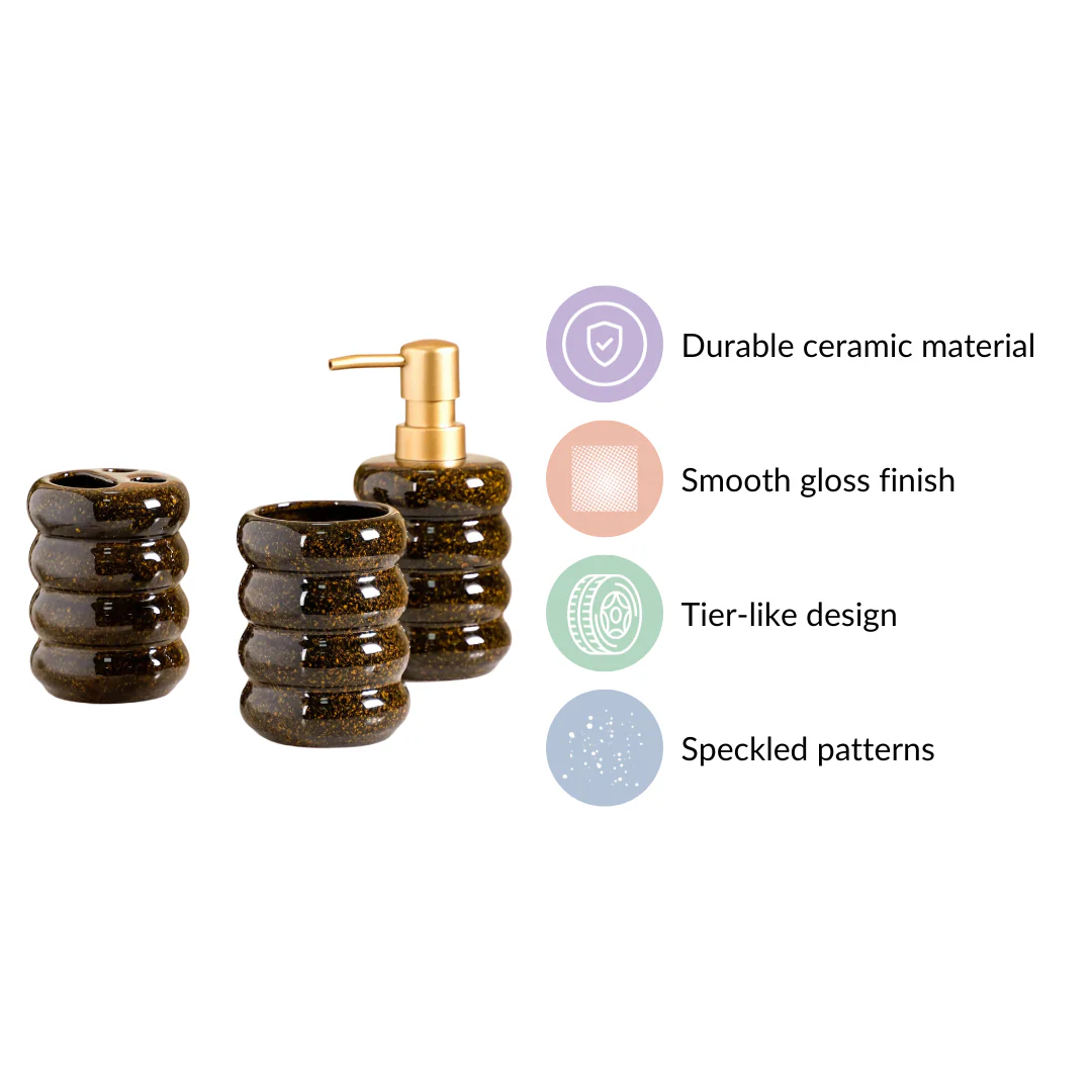 Ripple Bathroom Accessories Set Of 3 - Image 4