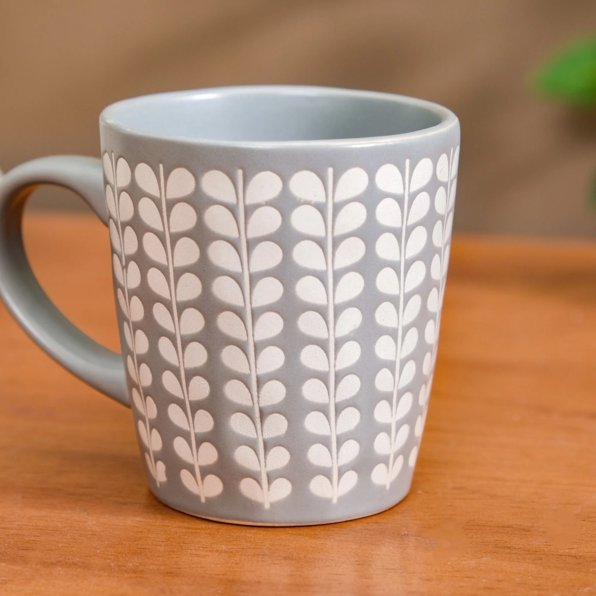 Robinia Printed Ceramic Coffee Mug Set of 6 275ml - Image 6