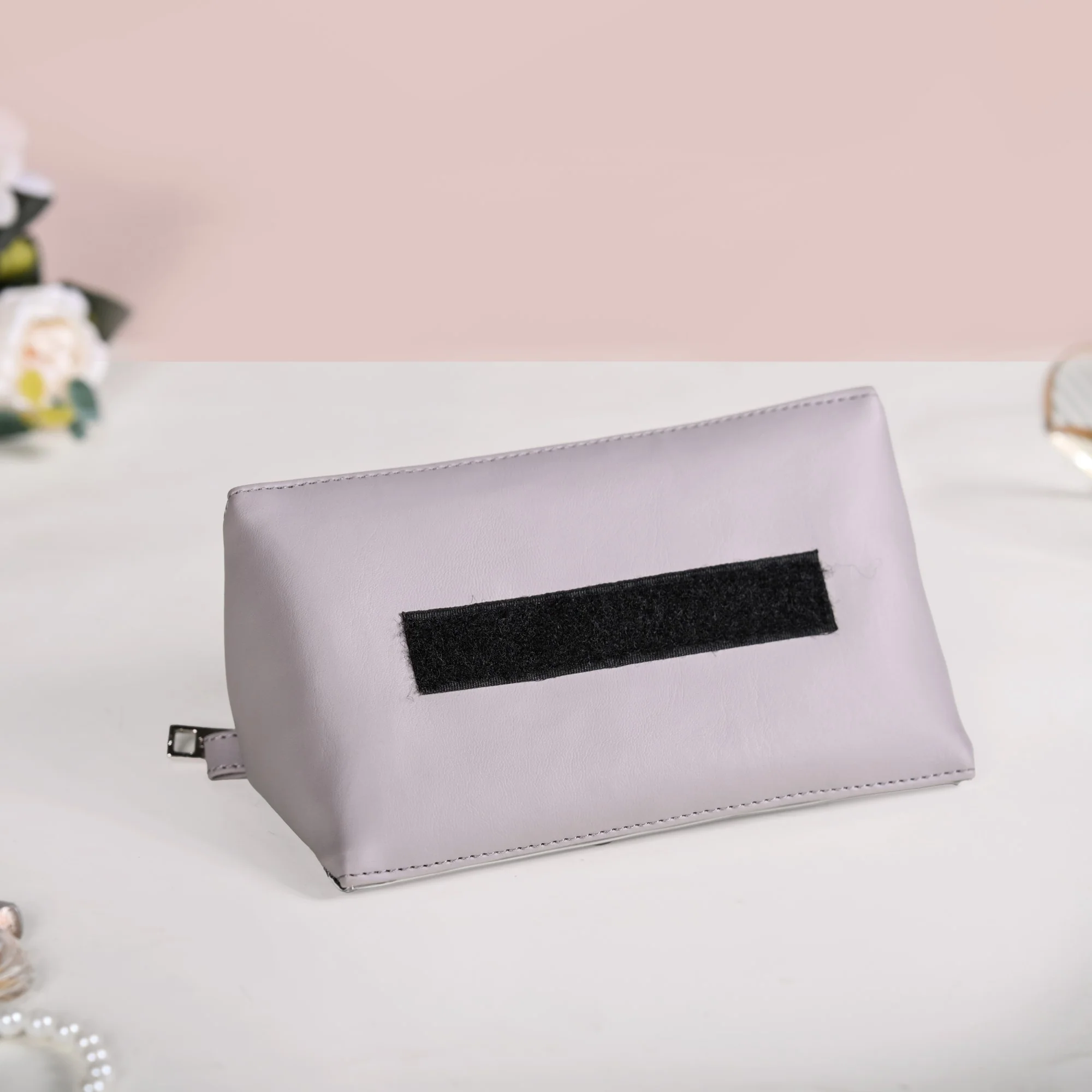 Roll Up Grey Vanity Makeup Pouch - Image 7